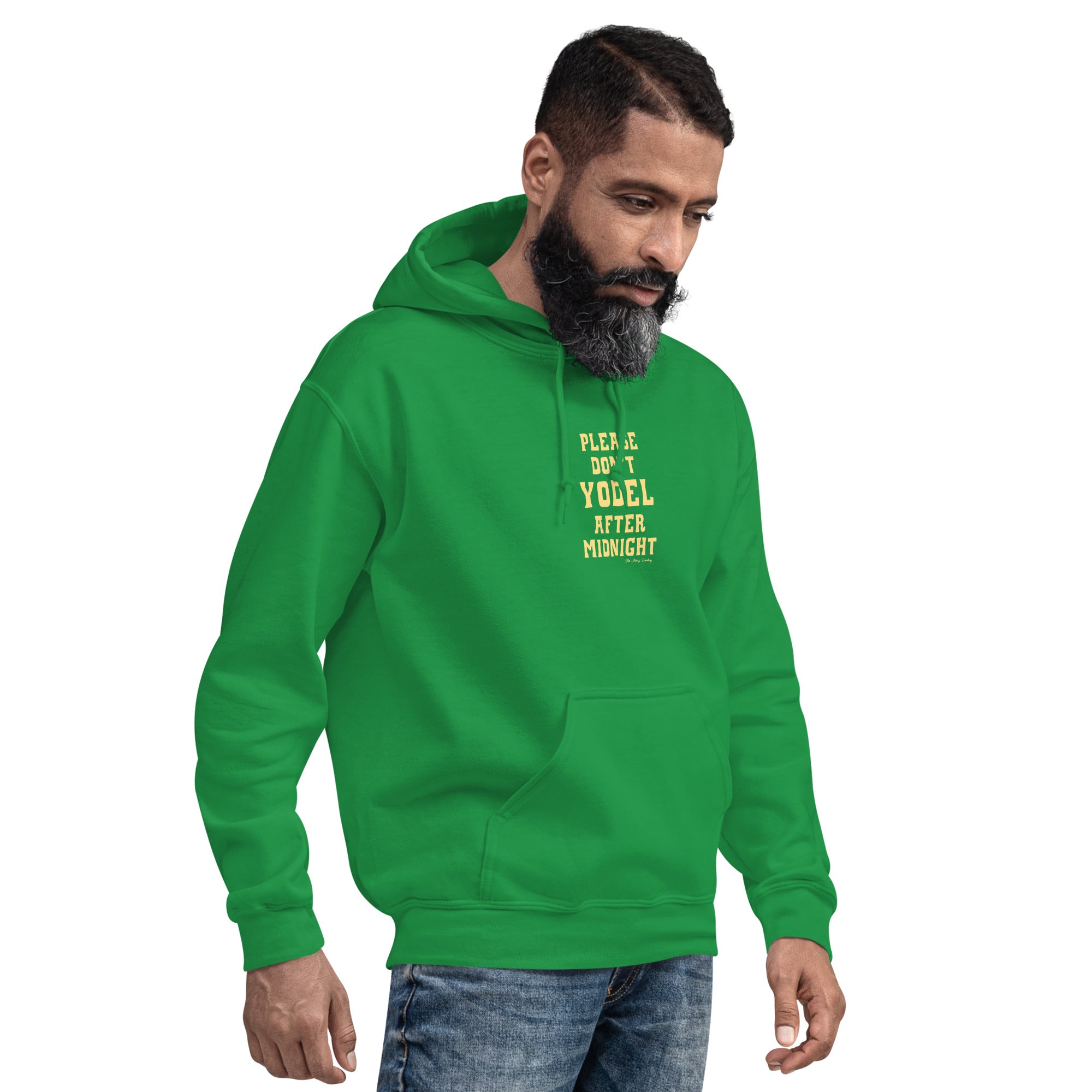 Unisex Hoodie Don't Yodel After Midnight on bright colors