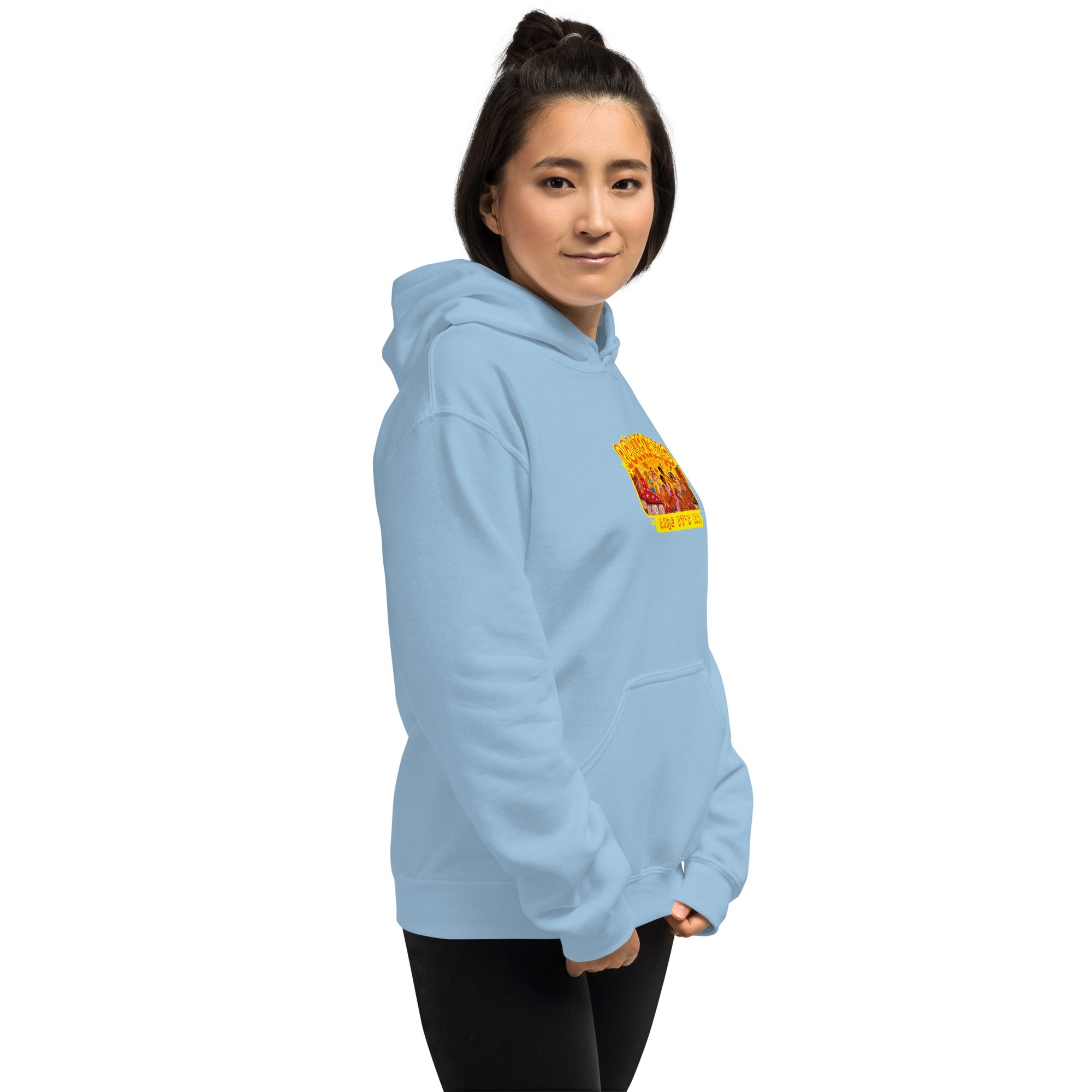 Unisex Hoodie Roller Disco 1975 on light colors