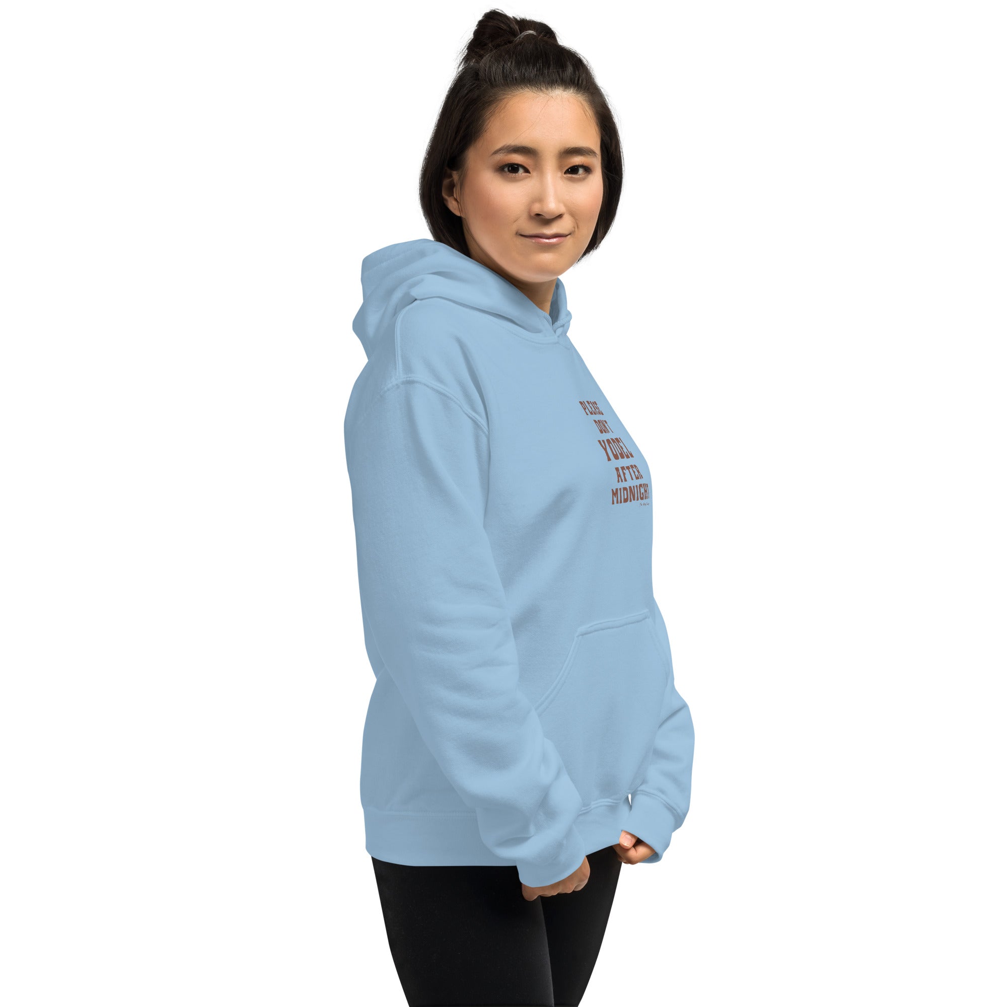 Unisex Hoodie Don't Yodel After Midnight on light colors