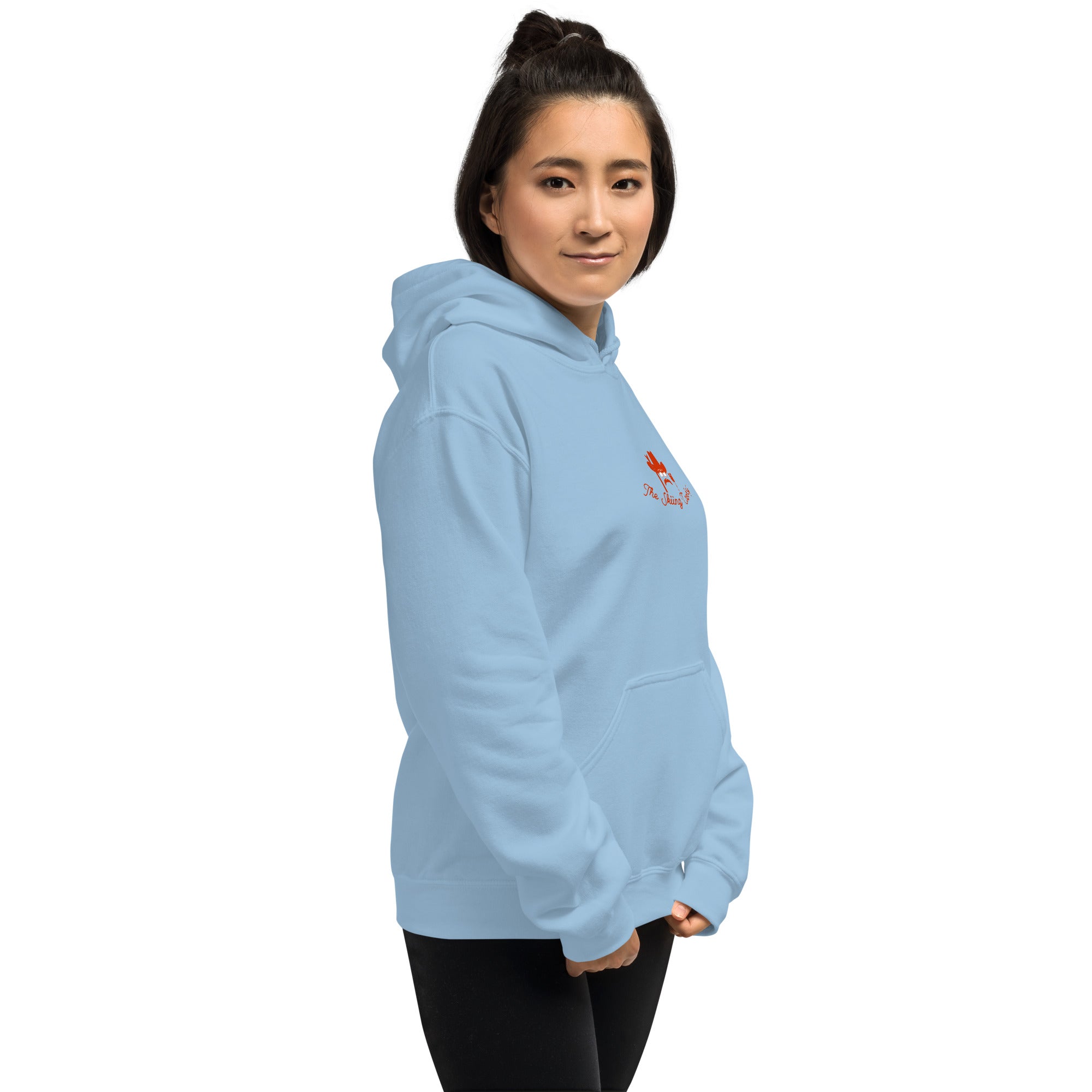 Unisex Hoodie Skiing Duel on light colors (front & back)