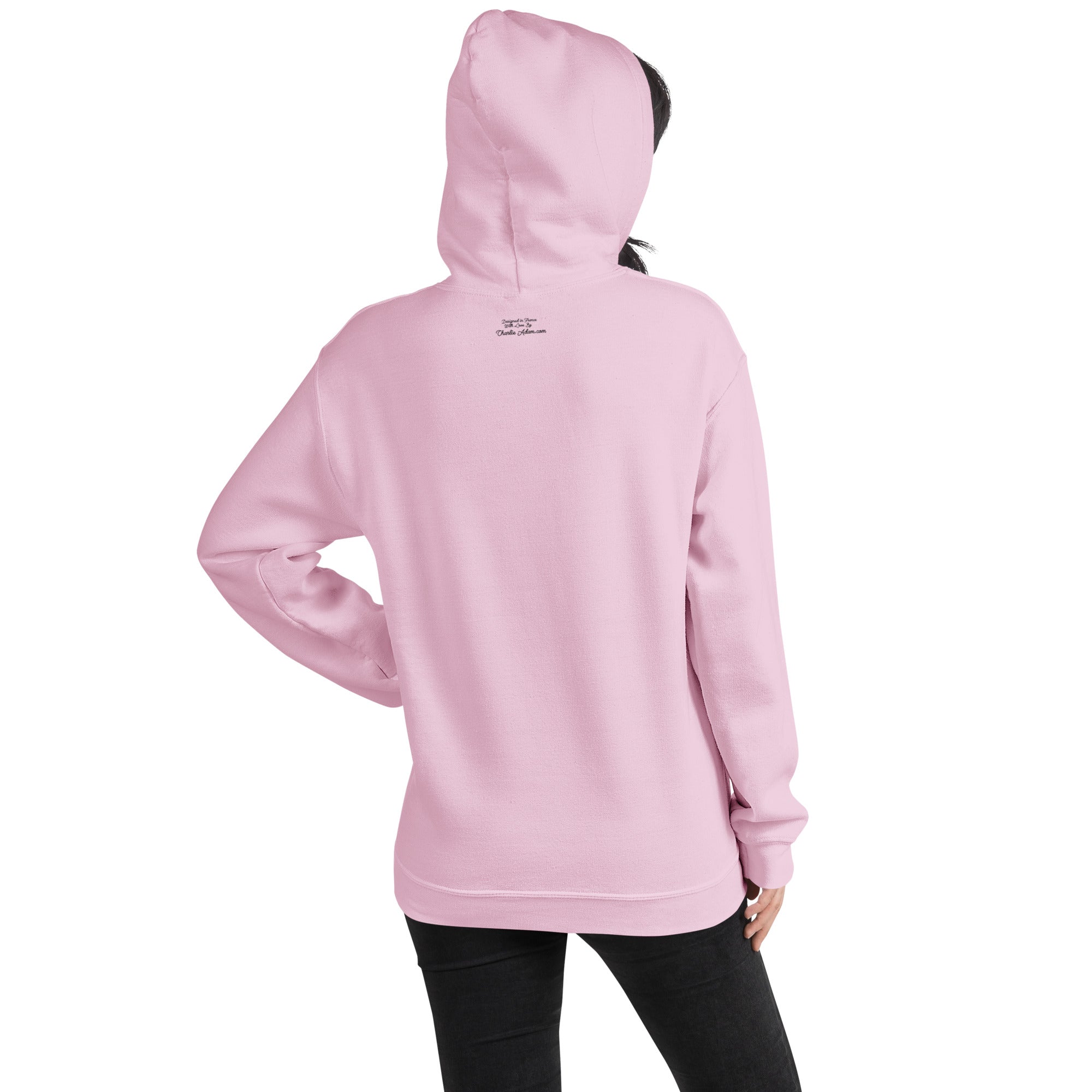 Unisex Hoodie The Skiing Cowgirl on light colors