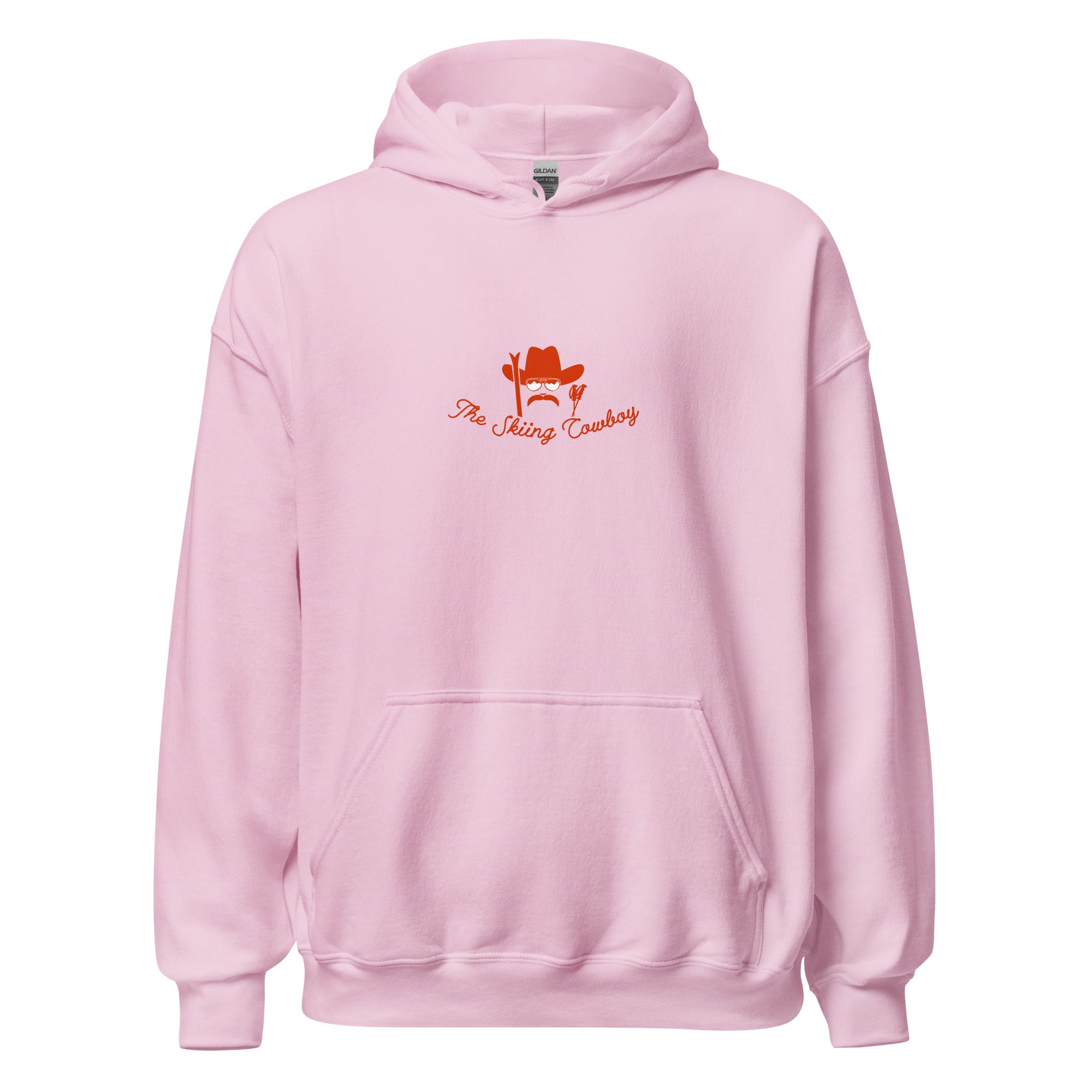 Unisex Hoodie Skiing Duel on light colors (front & back)