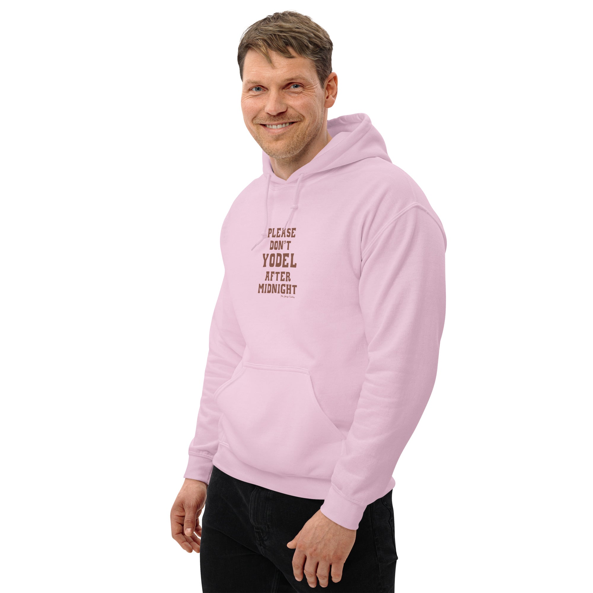 Unisex Hoodie Don't Yodel After Midnight on light colors