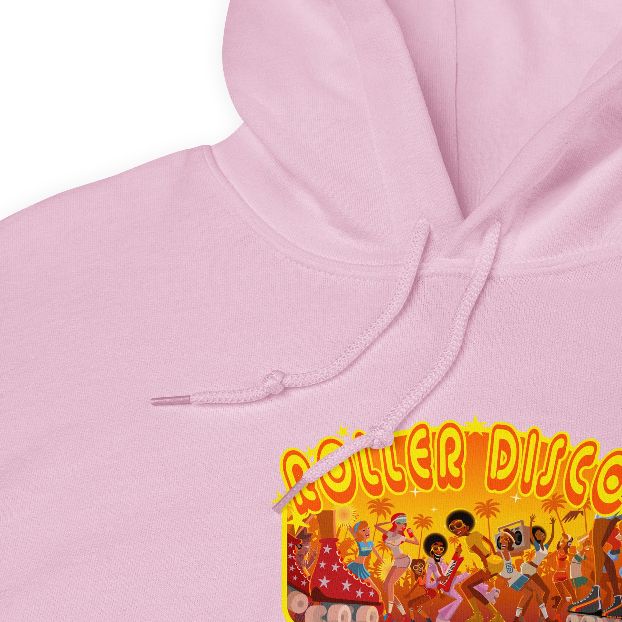 Unisex Hoodie Roller Disco 1975 on light colors