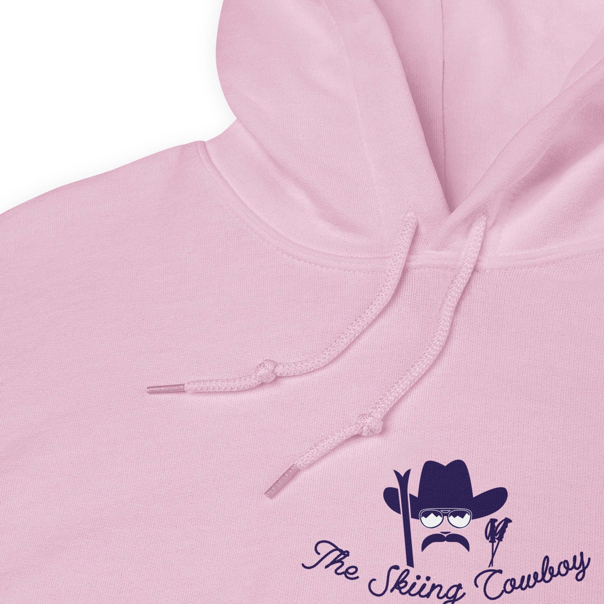 Unisex Hoodie The Skiing Cowboy Duel Silhouette (front & back)