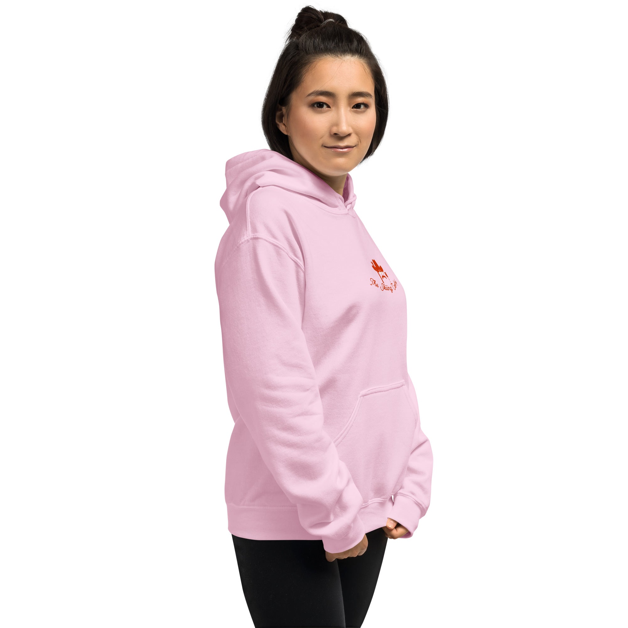 Unisex Hoodie Skiing Duel on light colors (front & back)