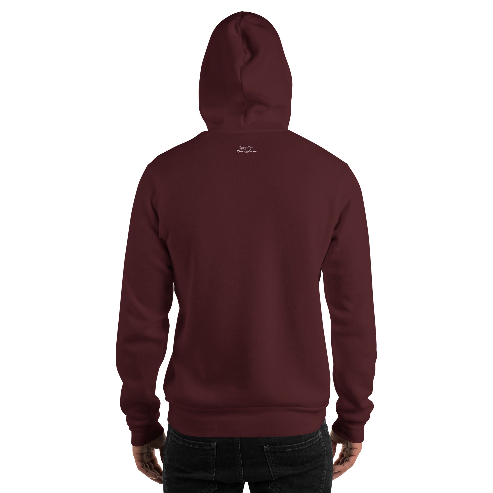 Unisex Hoodie Ski Bum on dark colors