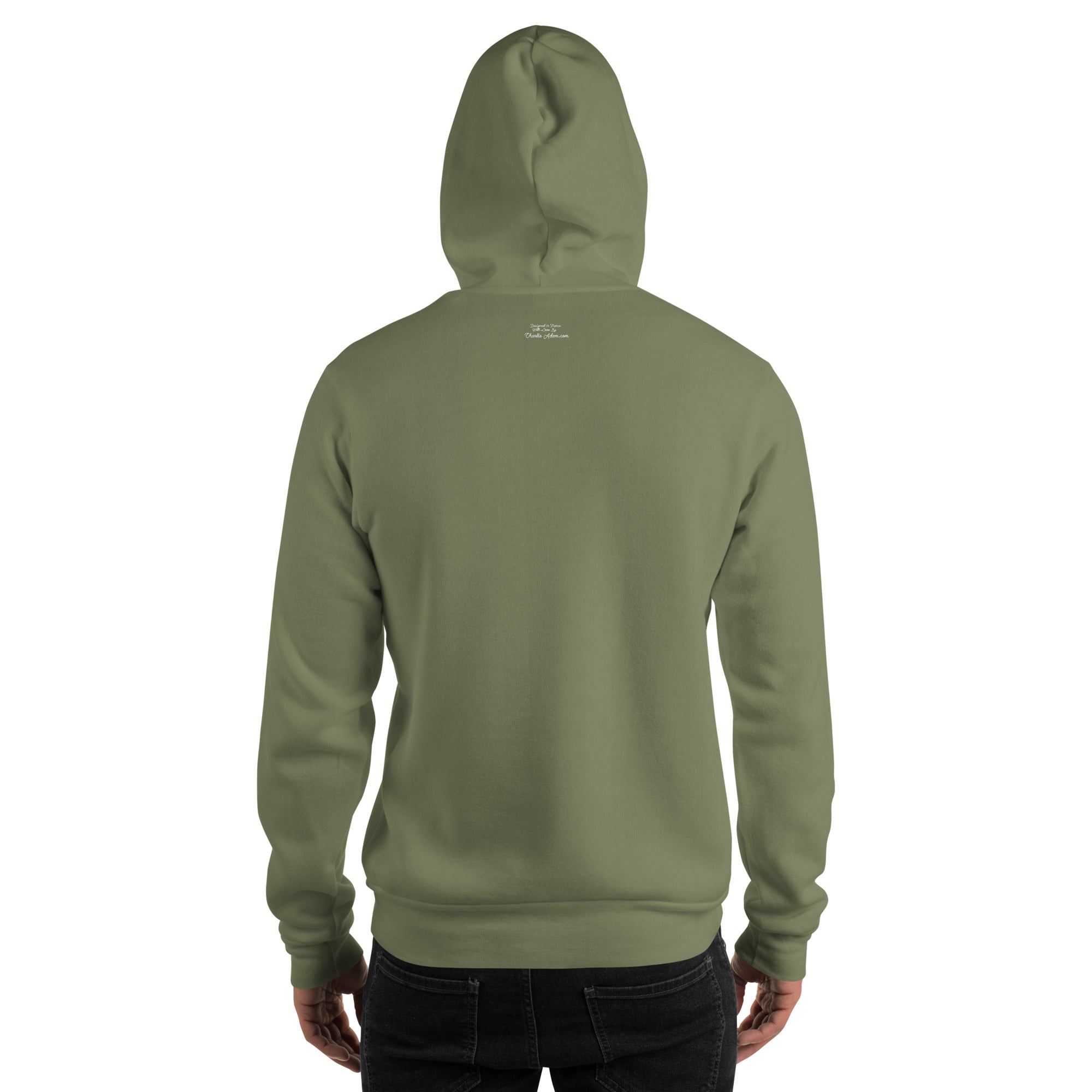 Unisex Hoodie Ski Bum on dark colors