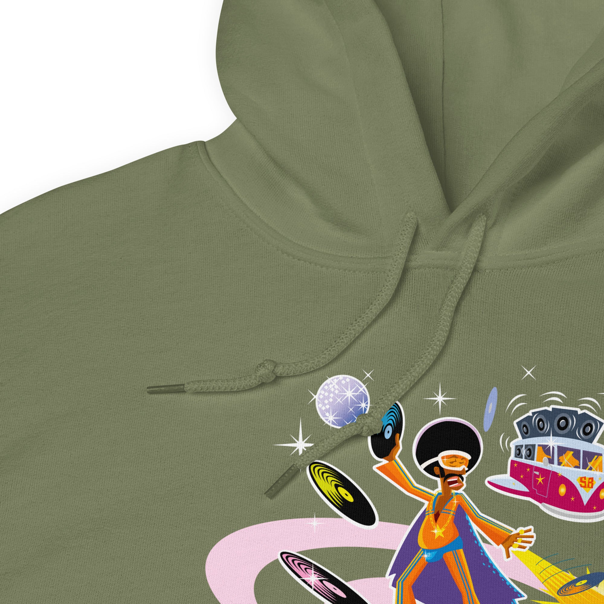 Unisex Hoodie Superboogieman Saves the Party on dark colors