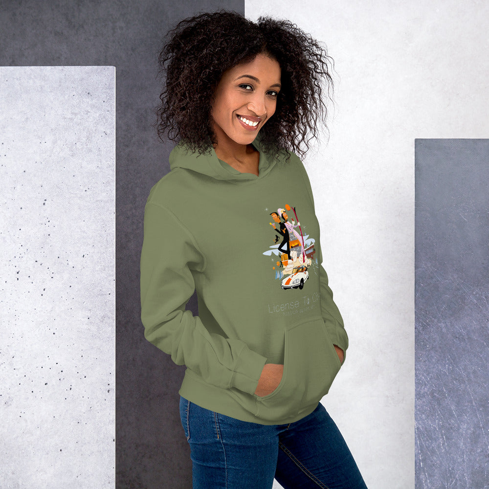 Unisex Hoodie License To Chill Mission Après-Ski on dark colors