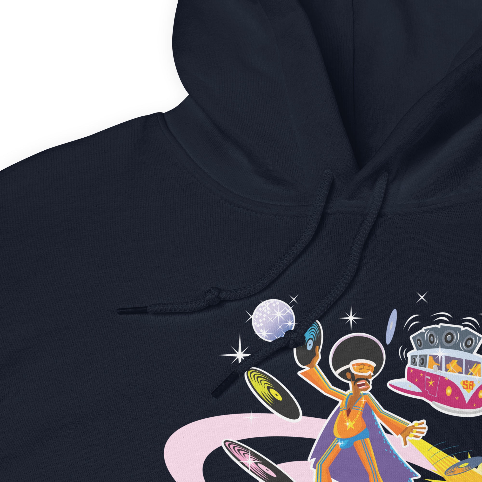 Unisex Hoodie Superboogieman Saves the Party on dark colors