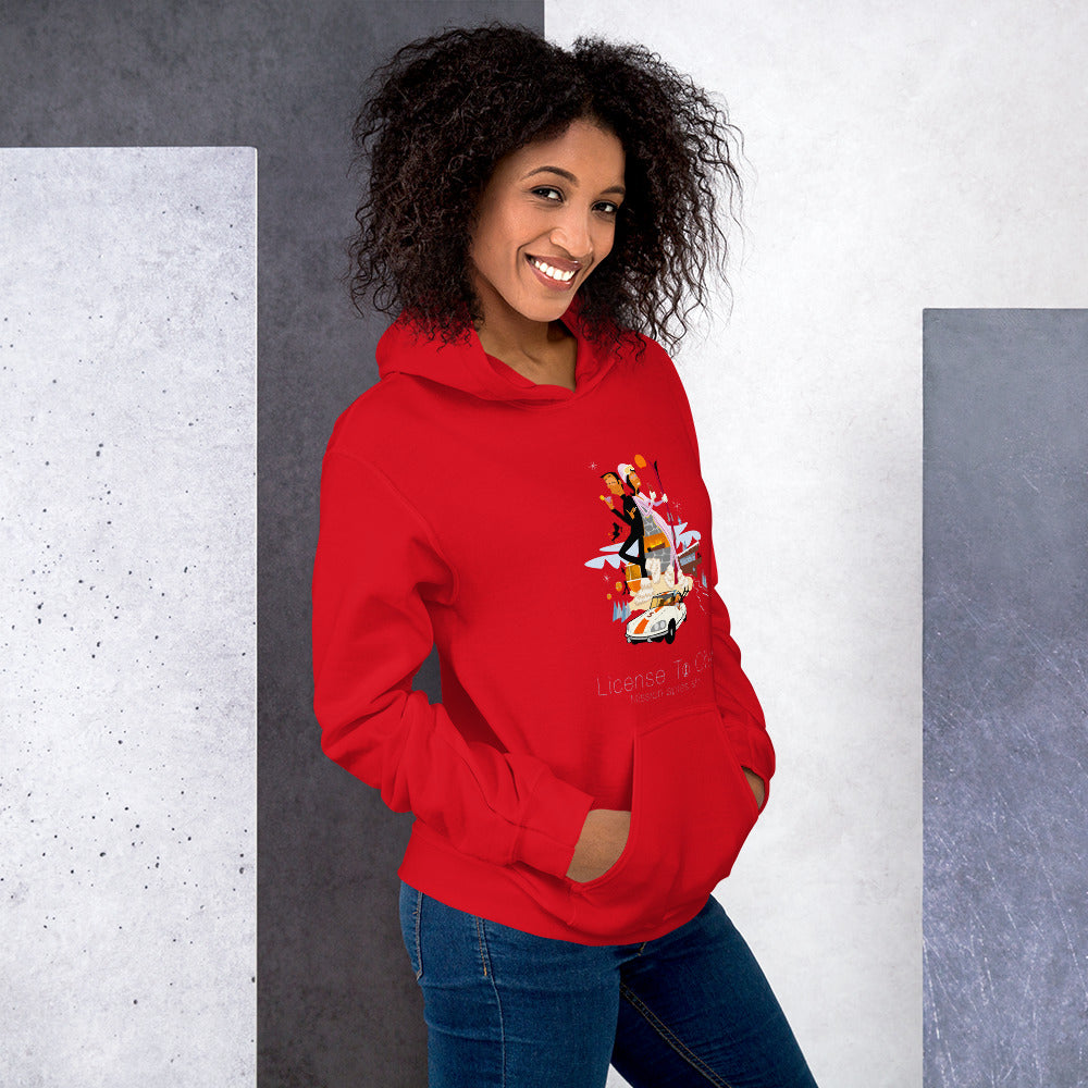 Unisex Hoodie License To Chill Mission Après-Ski on bright colors