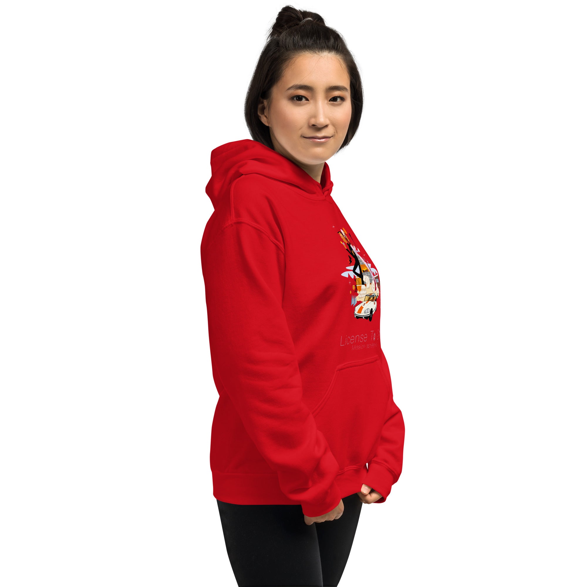 Unisex Hoodie License To Chill Mission Après-Ski on bright colors