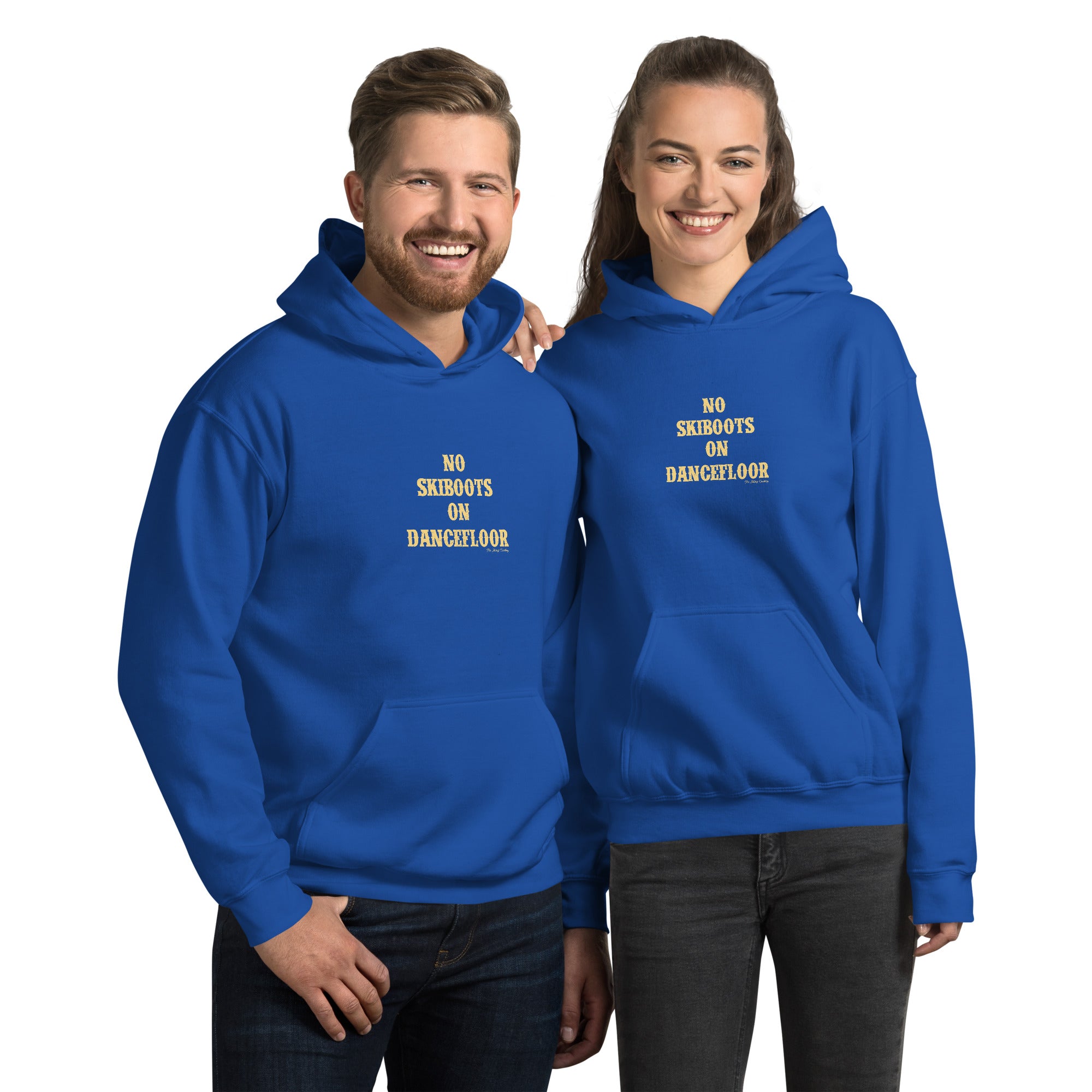 Unisex Hoodie No Skiboots on Dancefloor on bright colors