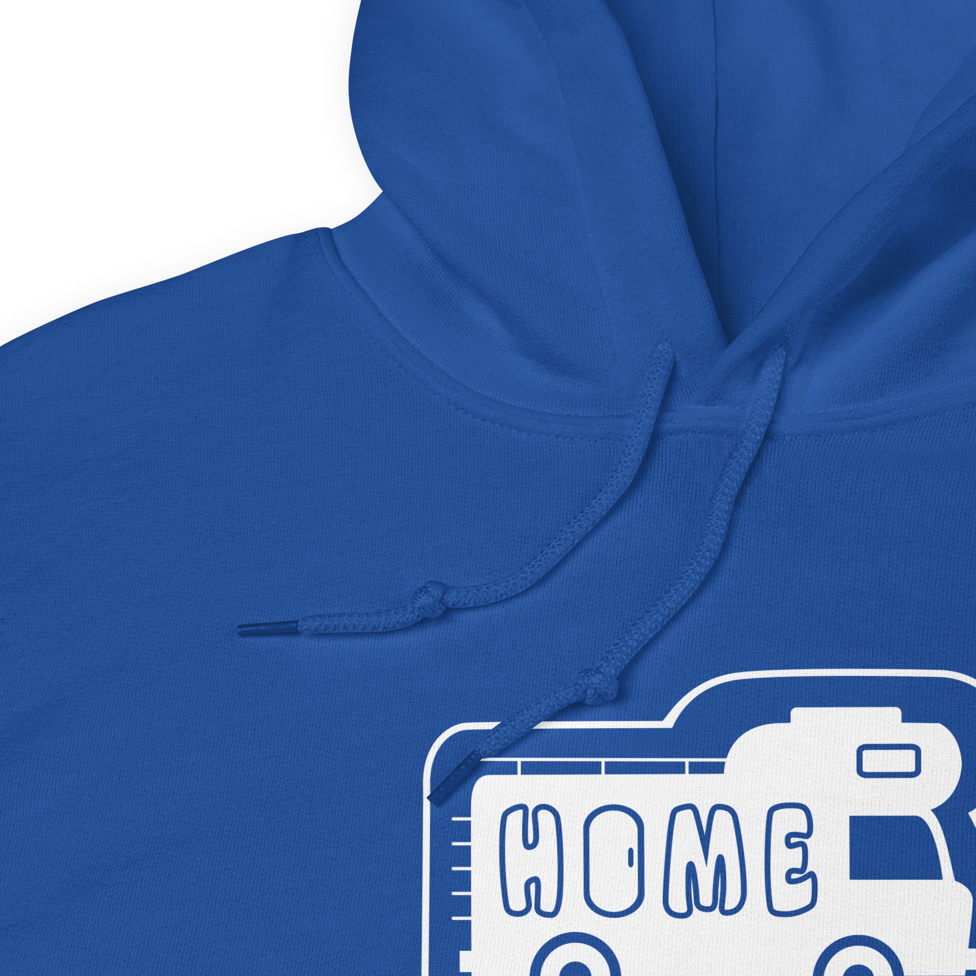 Sweat à capuche d'hiver unisexe Vintage Campers: Home is where you park it sur couleurs vives (face & dos)