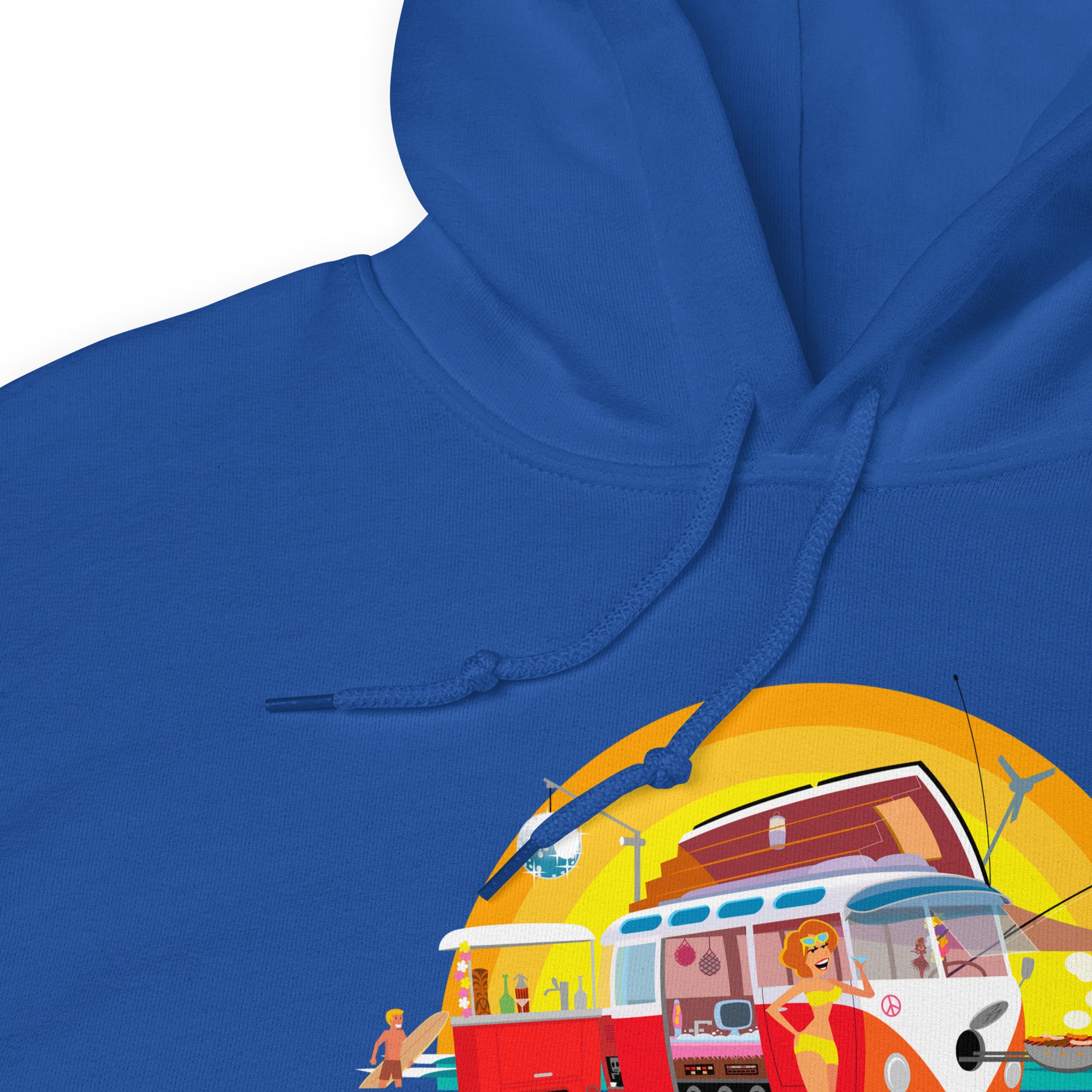 Sweat à capuche d'hiver unisexe Ultra Combi: Home is where you park it sur couleurs vives