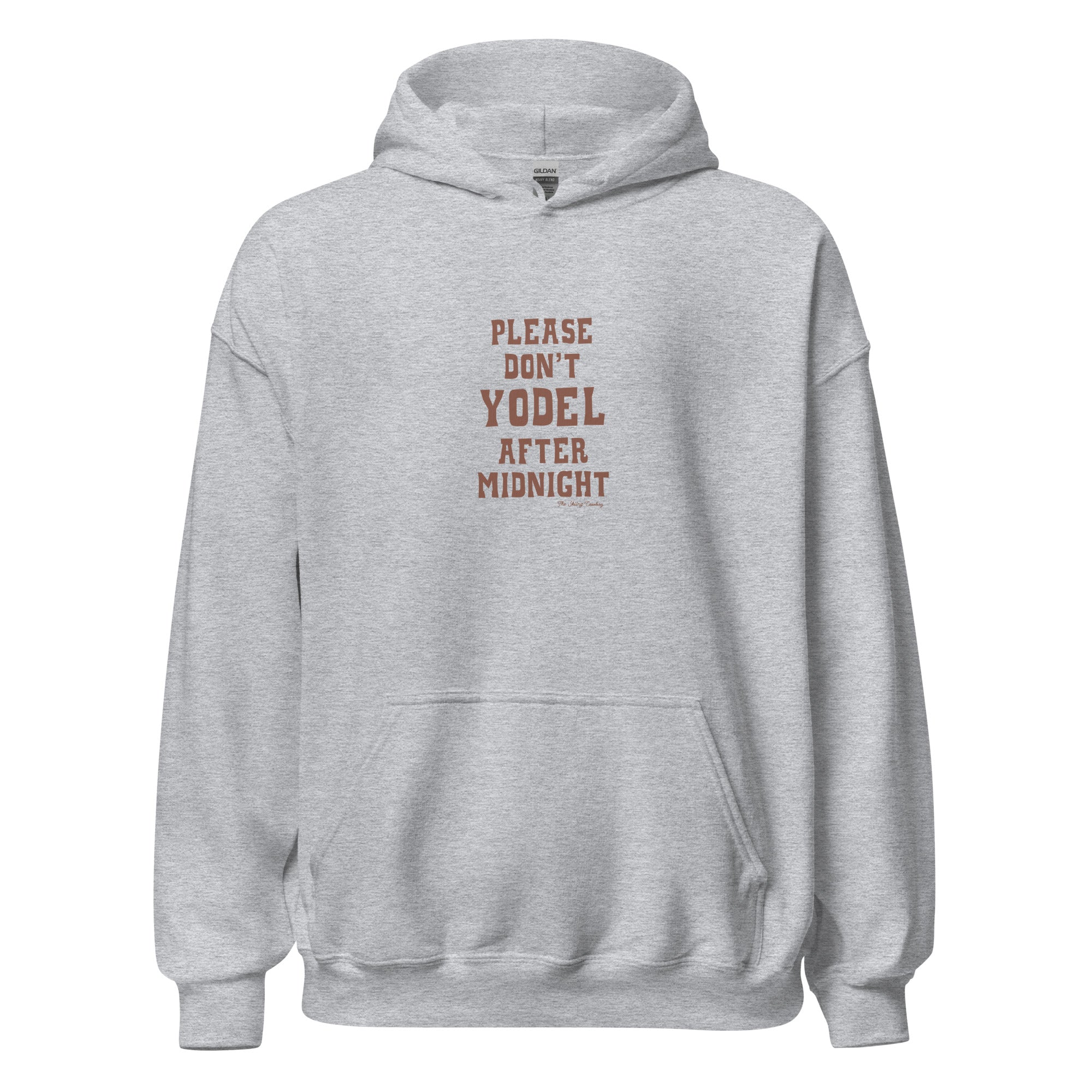 Unisex Hoodie Don't Yodel After Midnight on light colors