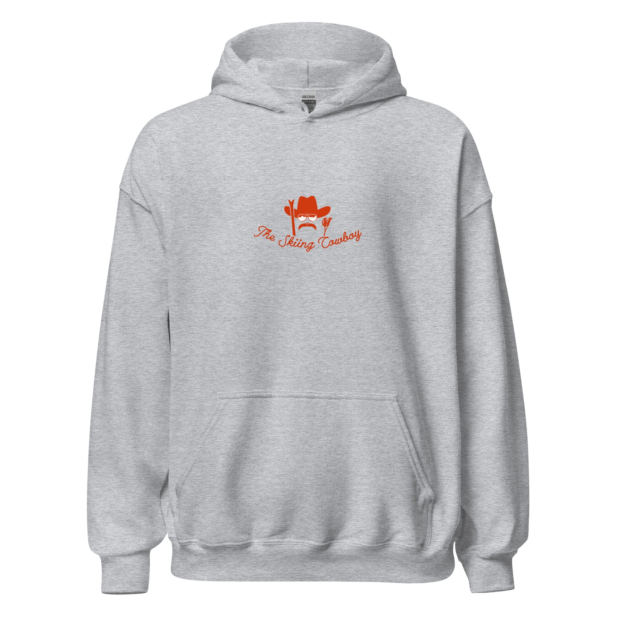 Unisex Hoodie Skiing Duel on light colors (front & back)