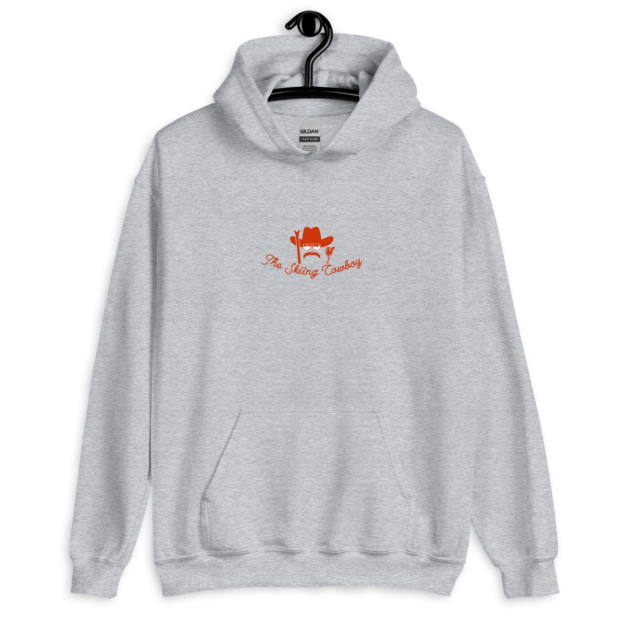 Unisex Hoodie Skiing Duel on light colors (front & back)