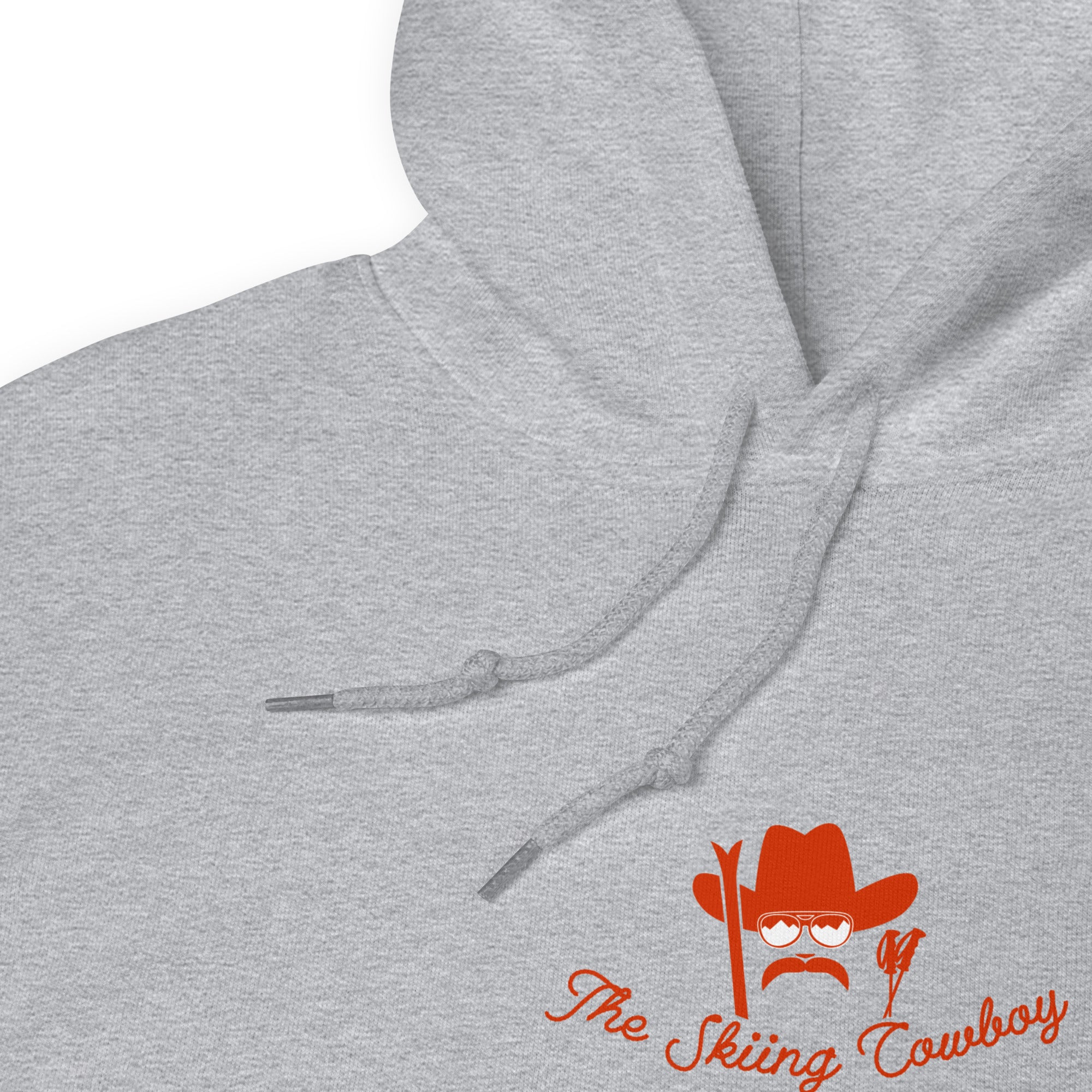 Unisex Hoodie Skiing Duel on light colors (front & back)