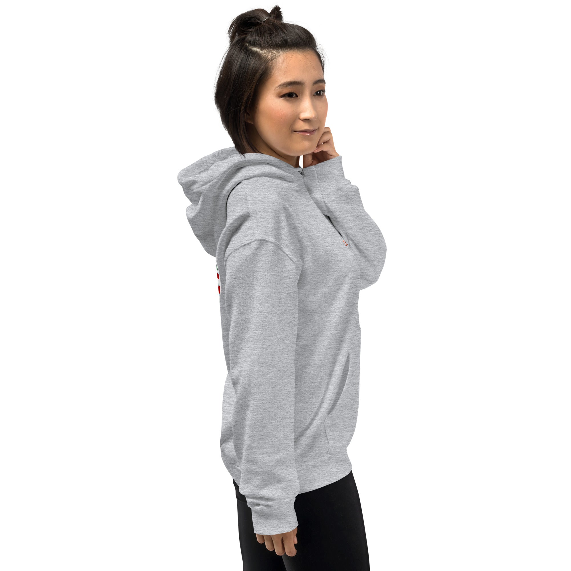 Unisex Hoodie Skiing Duel on light colors (front & back)