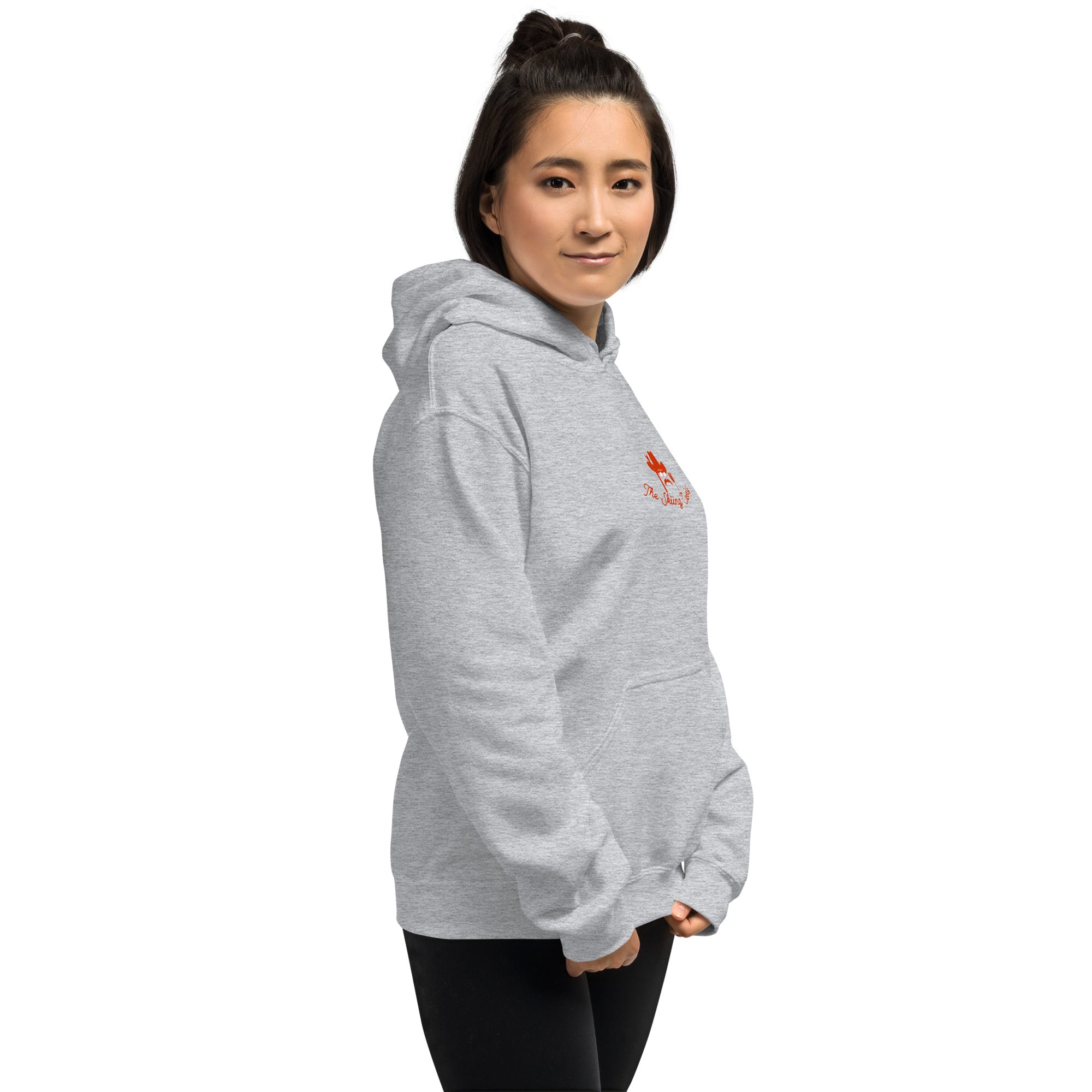 Unisex Hoodie Skiing Duel on light colors (front & back)