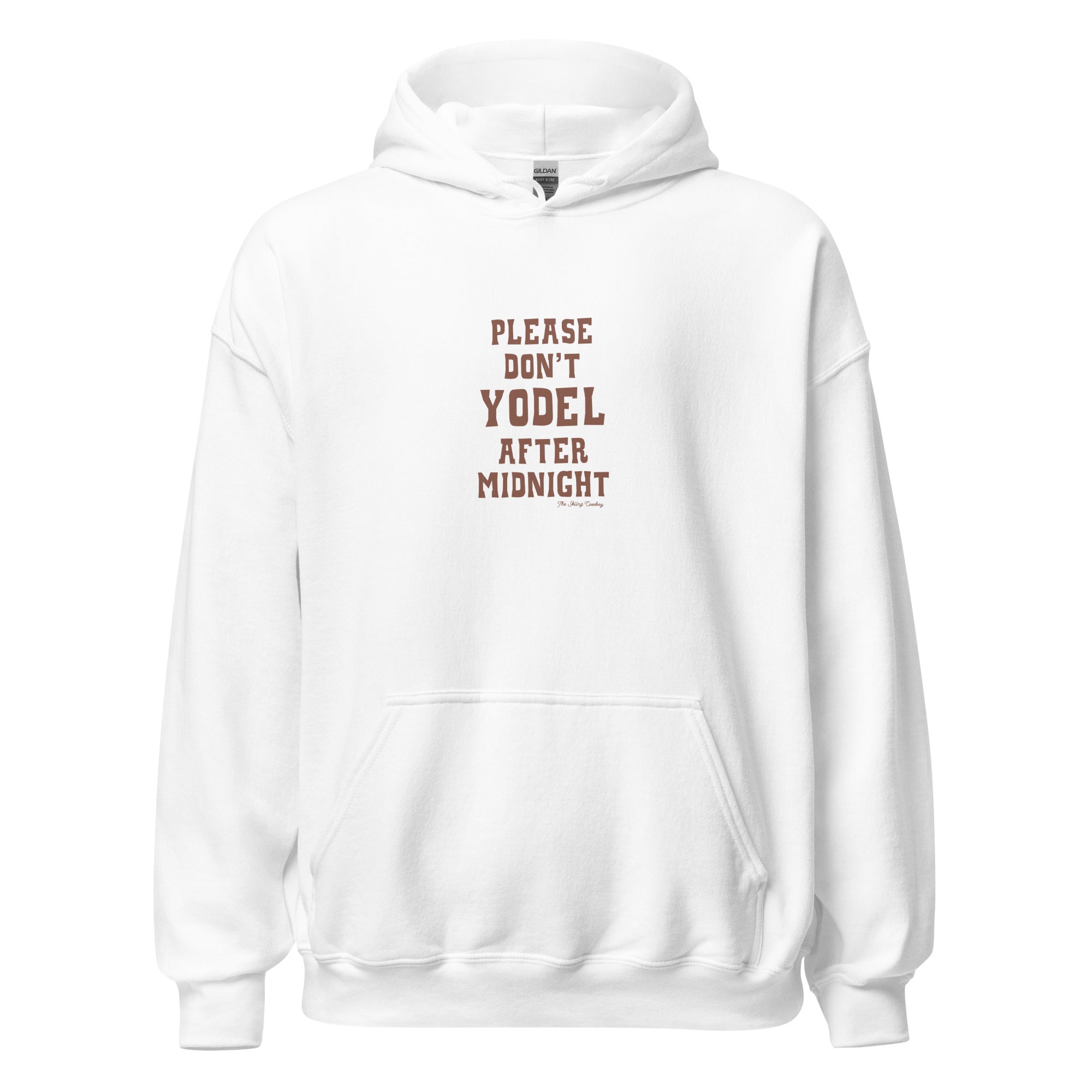 Unisex Hoodie Don't Yodel After Midnight on light colors