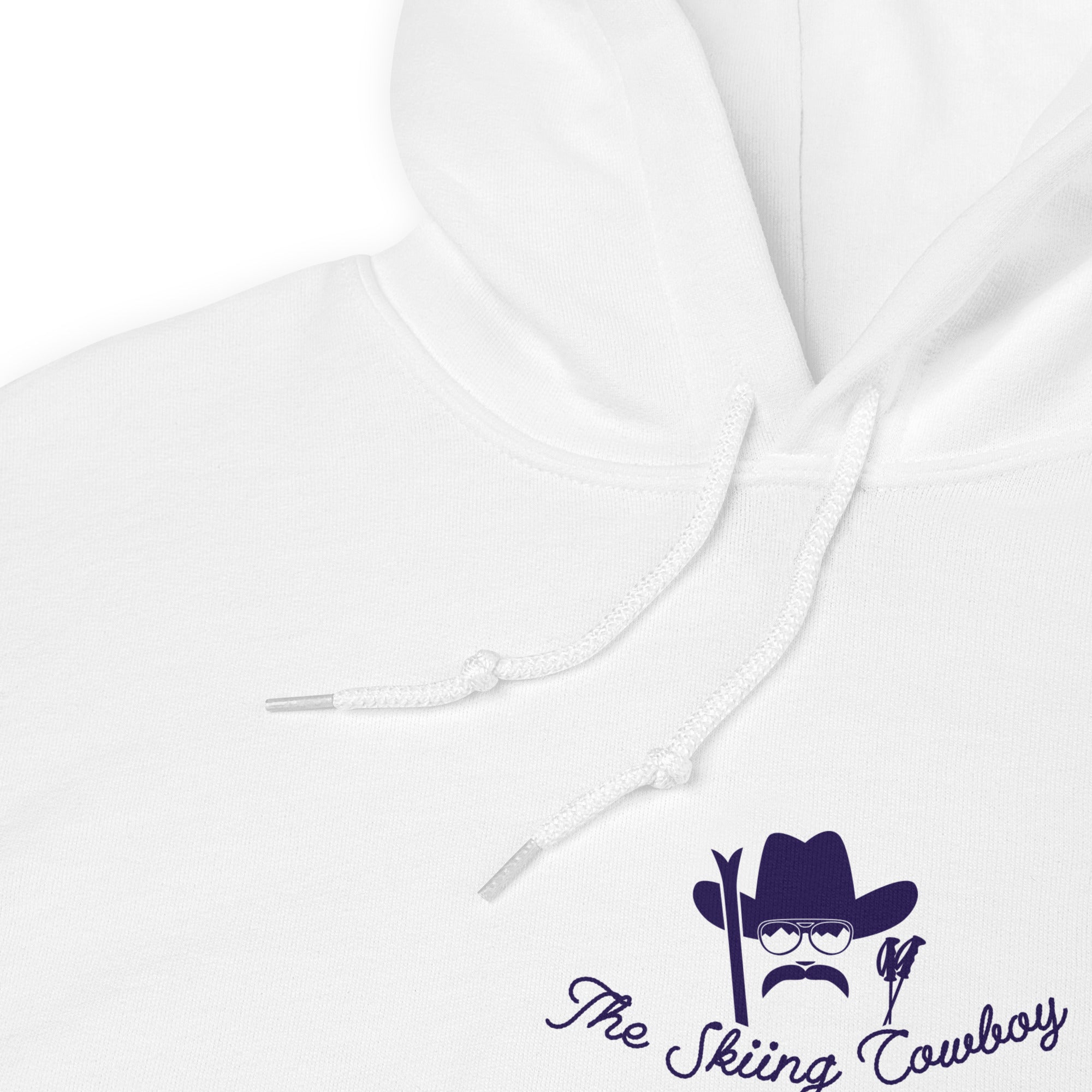 Unisex Hoodie The Skiing Cowboy Duel Silhouette (front & back)