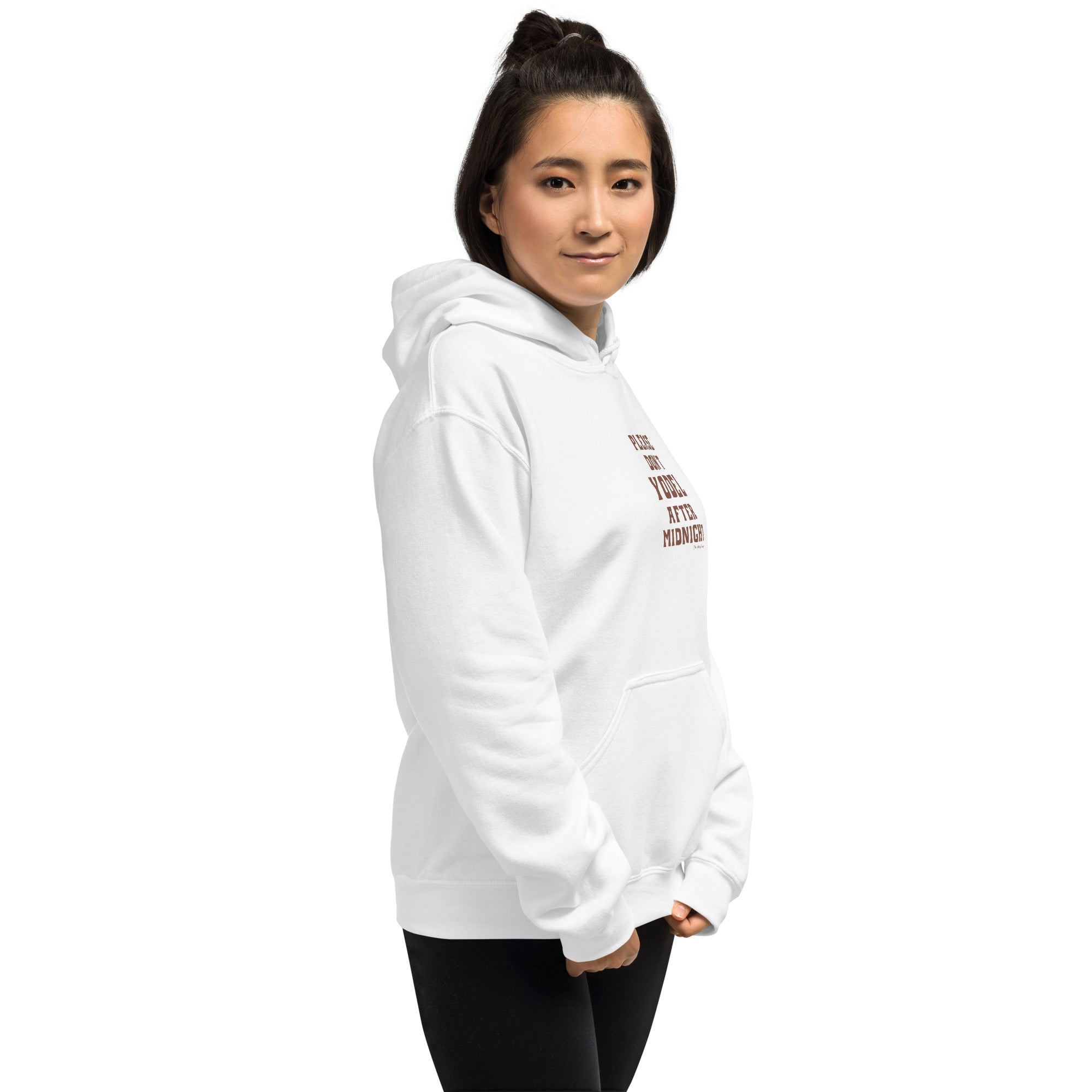 Unisex Hoodie Don't Yodel After Midnight on light colors