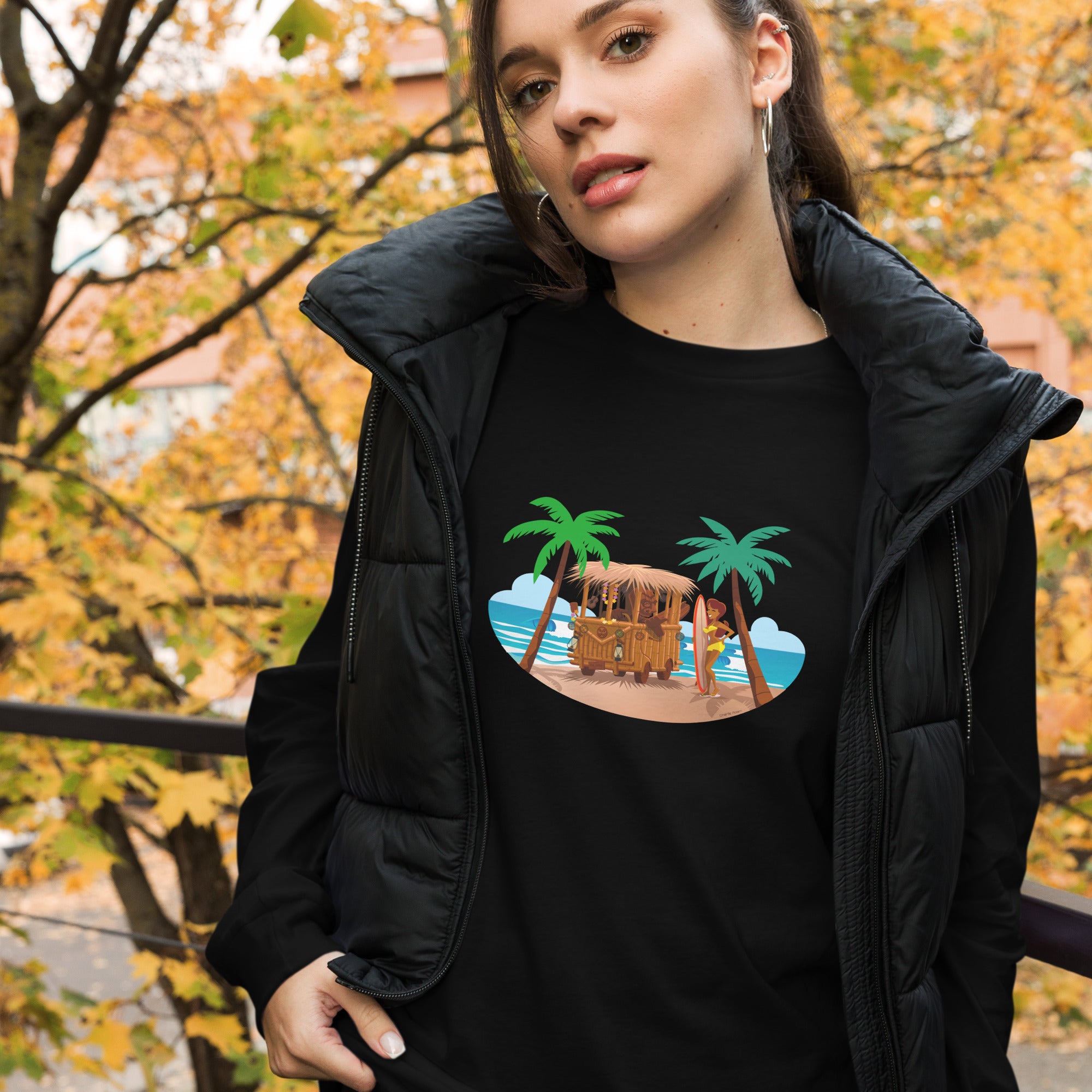 Unisex Long Sleeve Tee Tiki Kombi