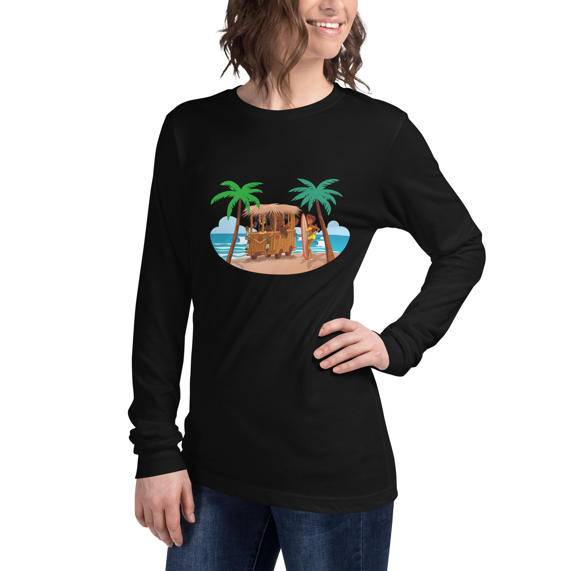 Unisex Long Sleeve Tee Tiki Kombi