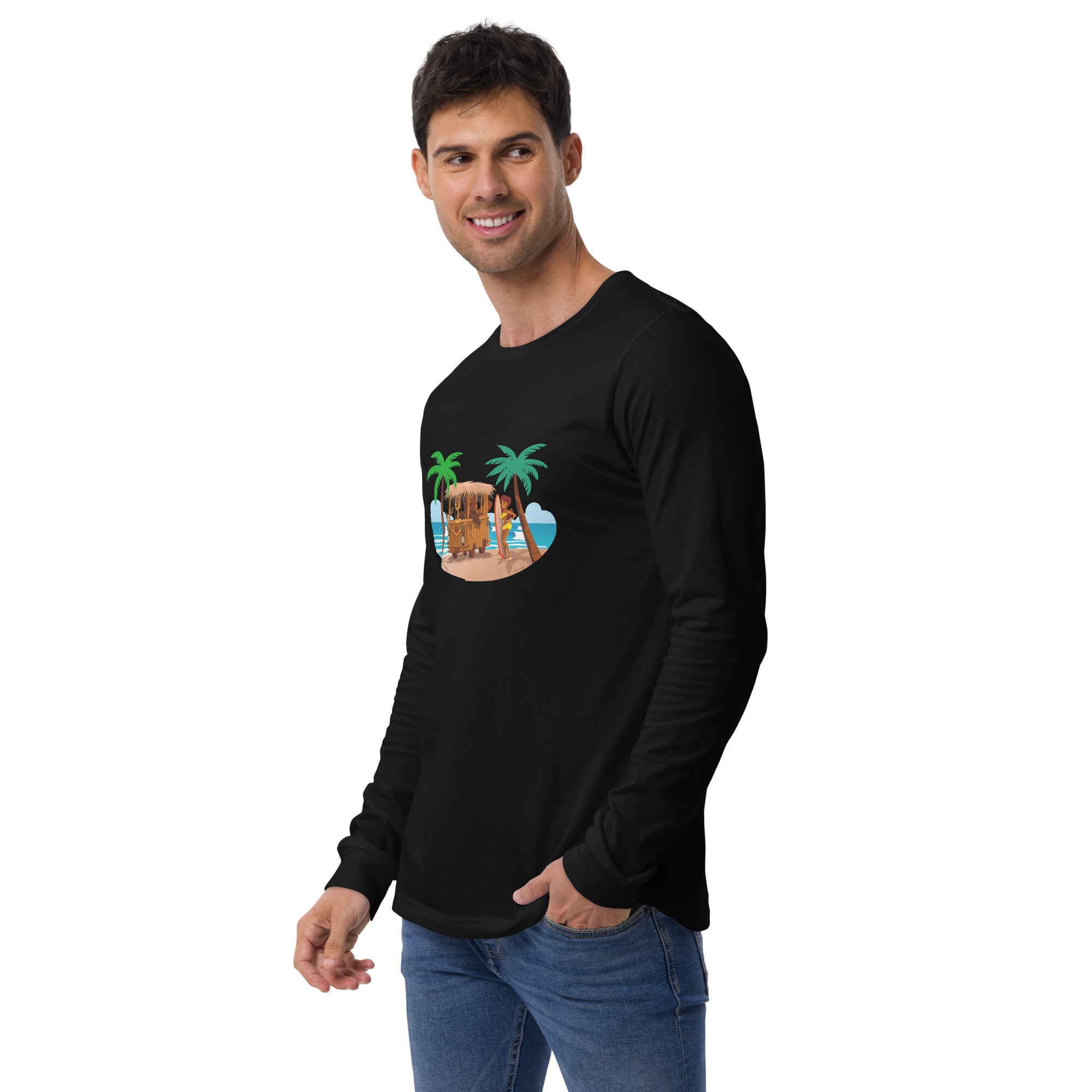 Unisex Long Sleeve Tee Tiki Kombi