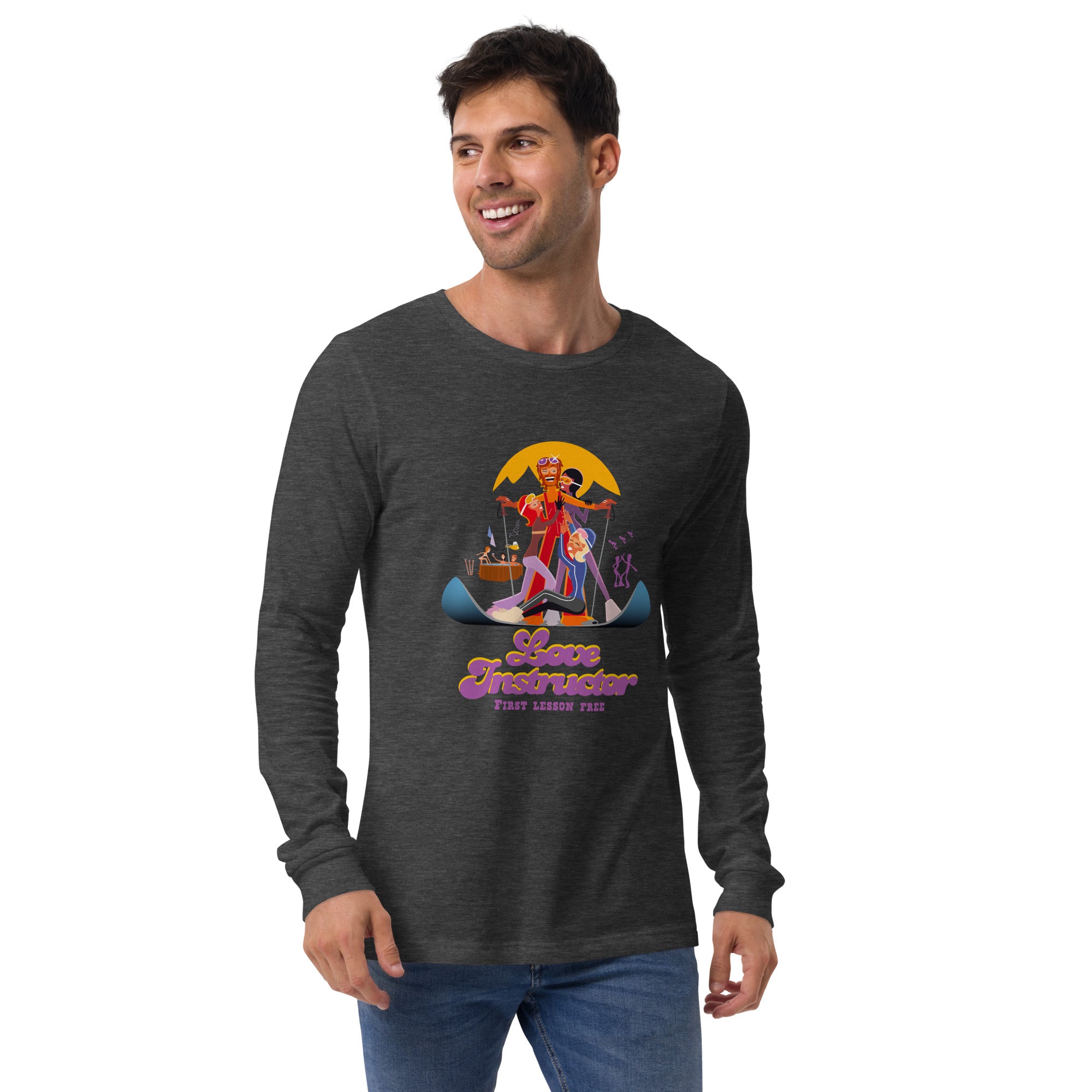 Unisex Long Sleeve Shirt Love instructor First lesson free