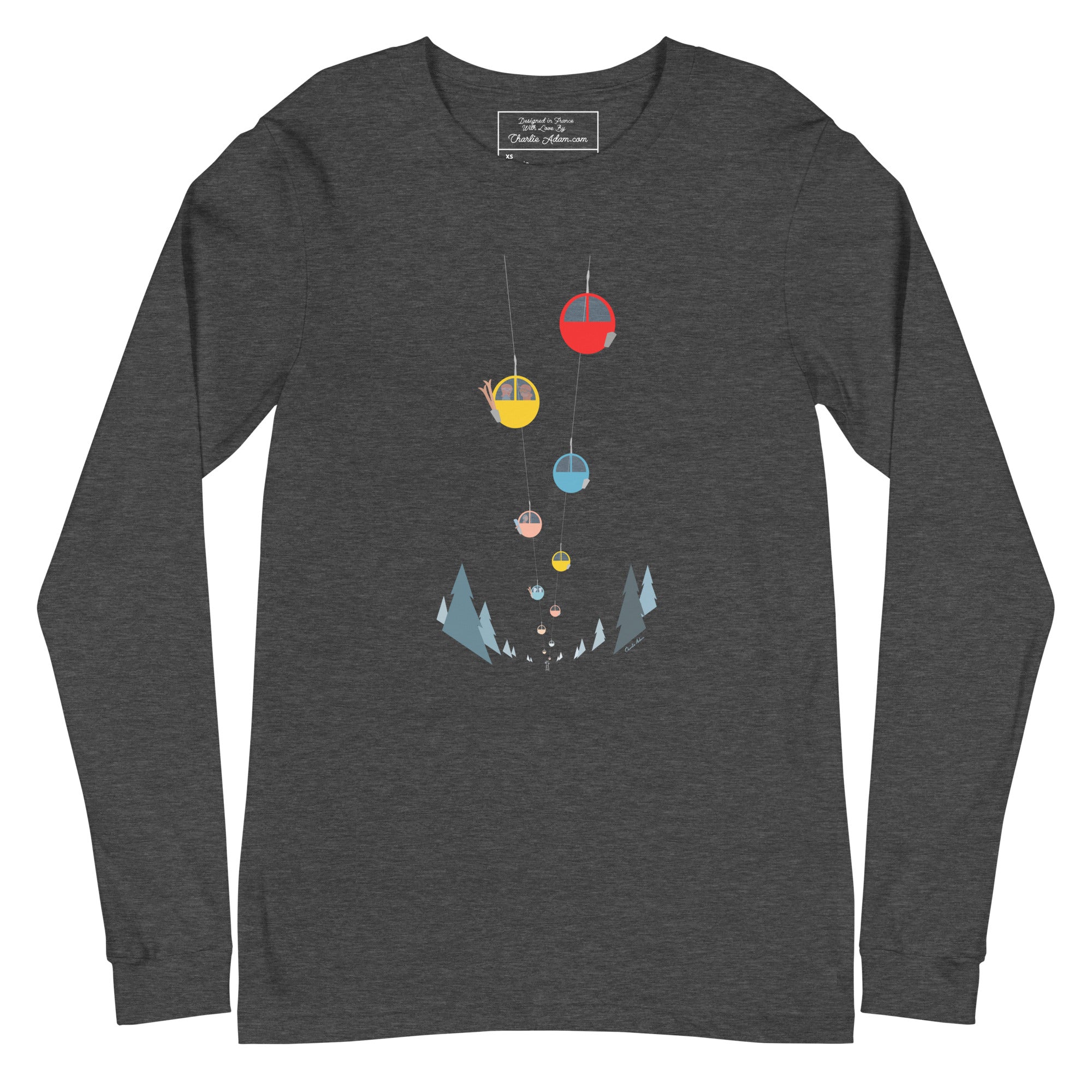 Unisex Long Sleeve Tee Gondolas in the mist