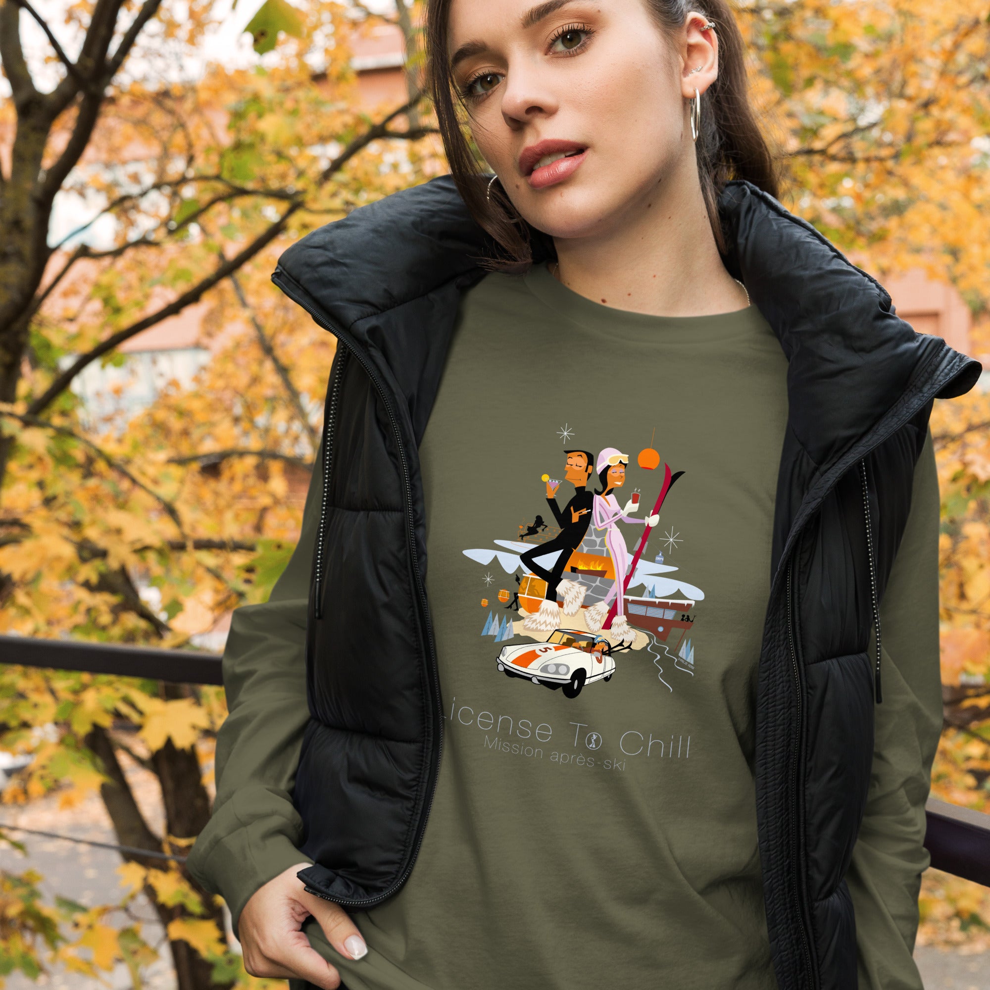 Unisex Long Sleeve Tee License To Chill Mission Après-Ski