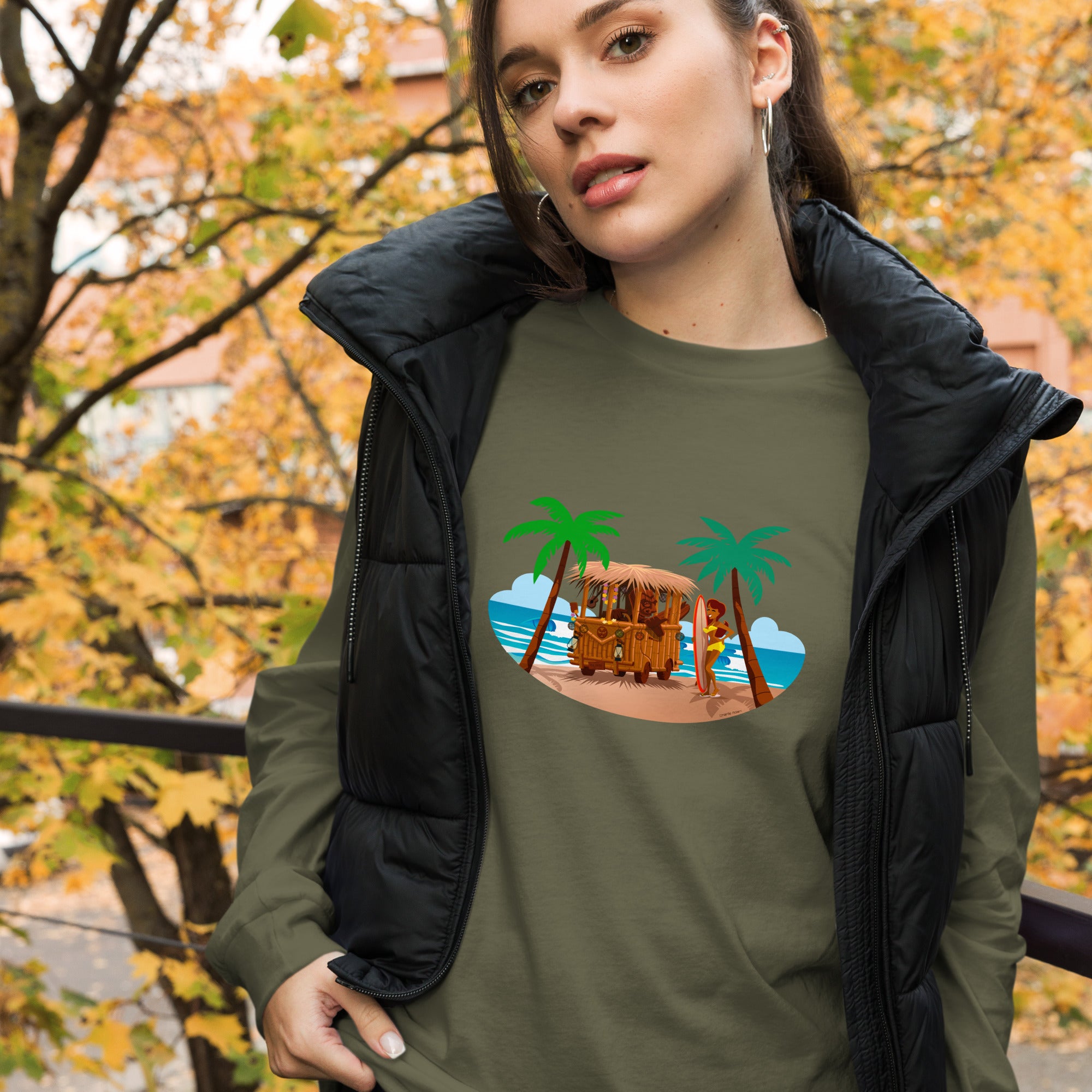 Unisex Long Sleeve Tee Tiki Kombi