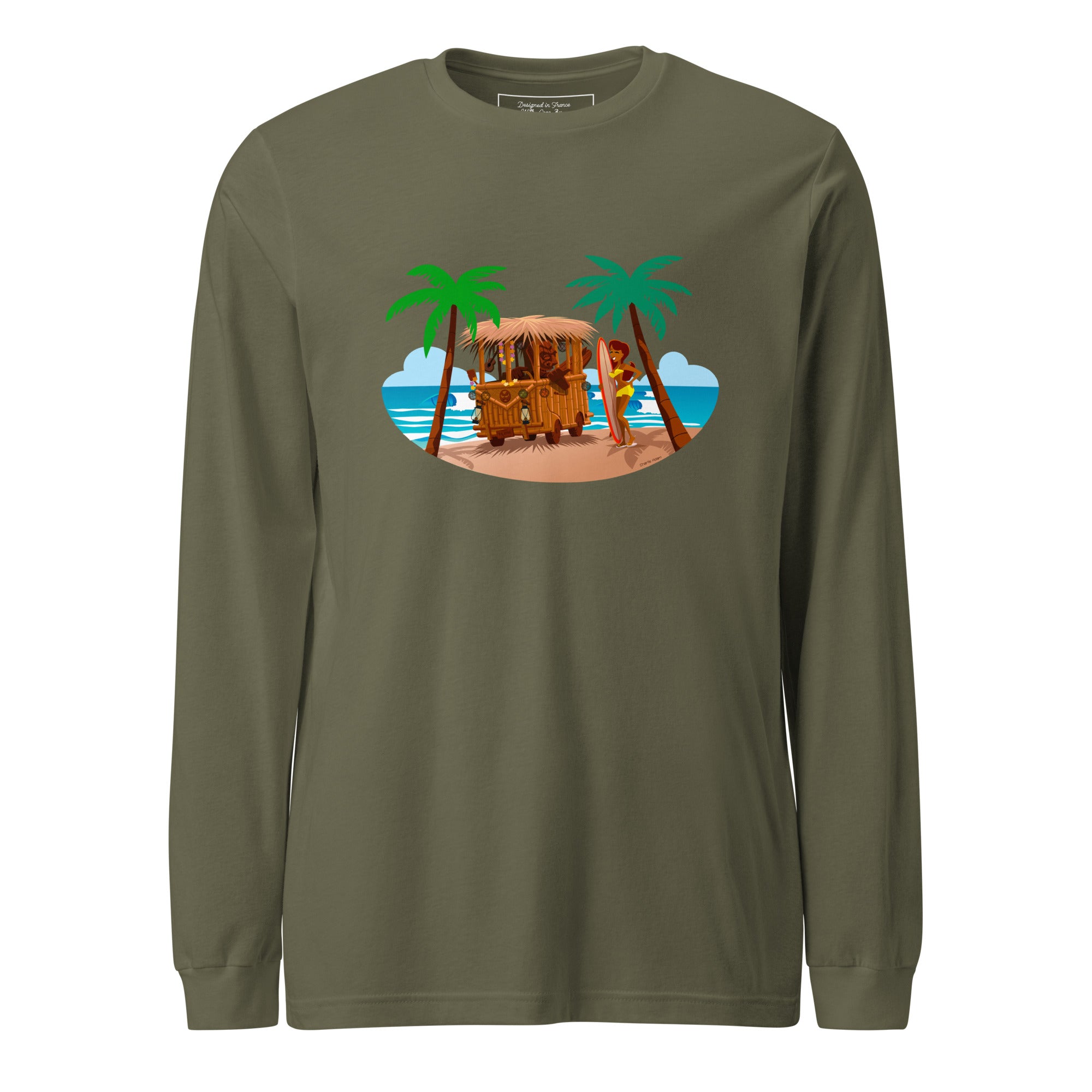 Unisex Long Sleeve Tee Tiki Kombi