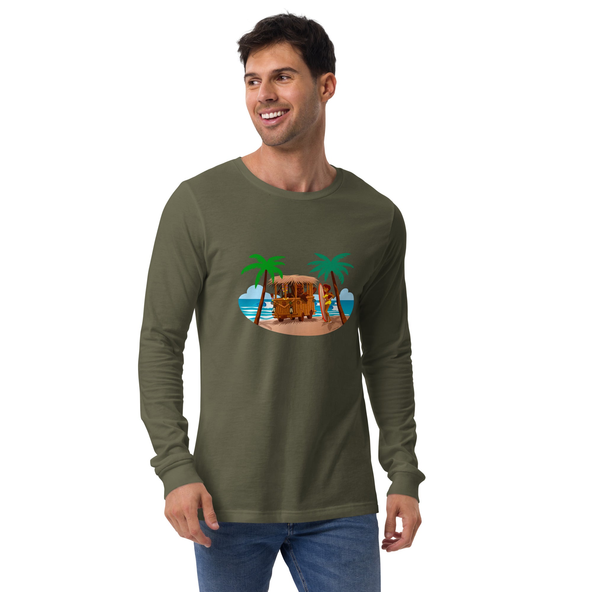 Unisex Long Sleeve Tee Tiki Kombi