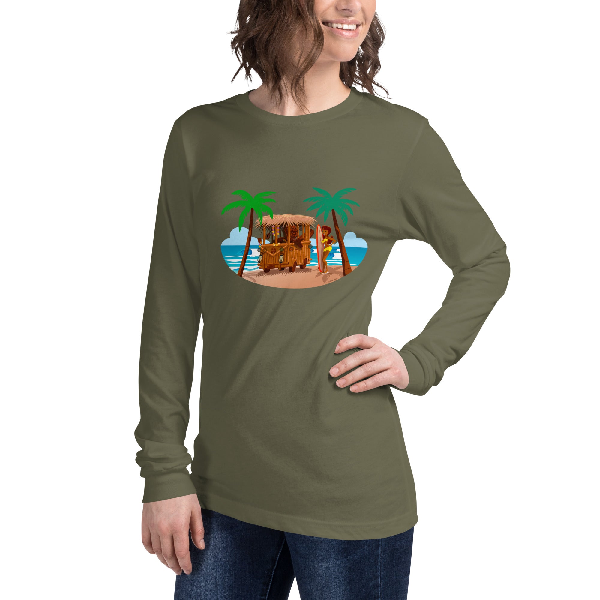 Unisex Long Sleeve Tee Tiki Kombi