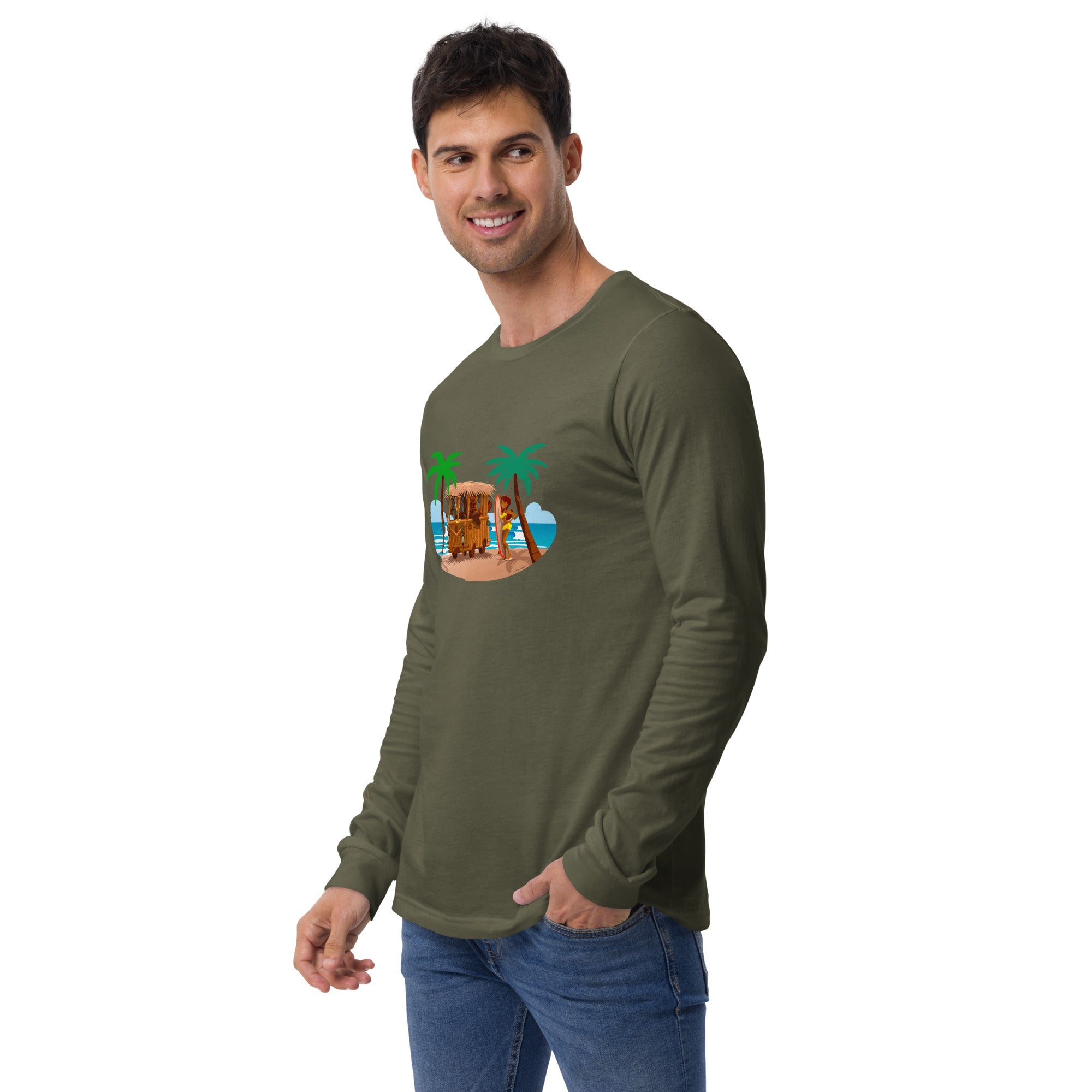 Unisex Long Sleeve Tee Tiki Kombi