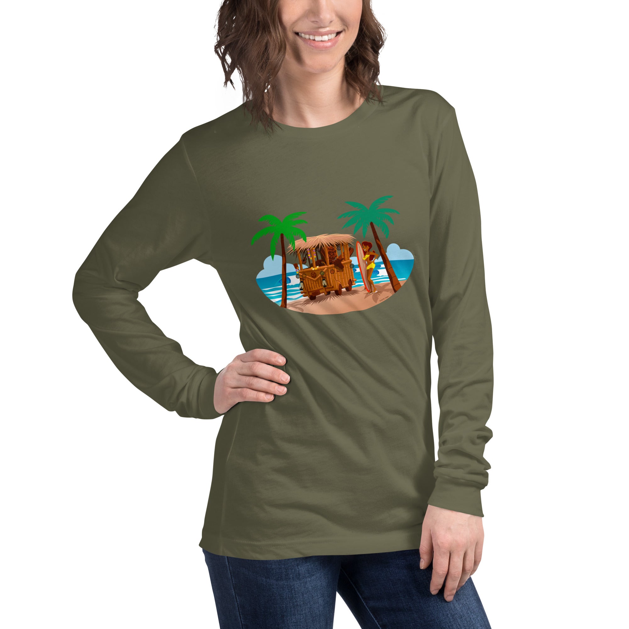 Unisex Long Sleeve Tee Tiki Kombi