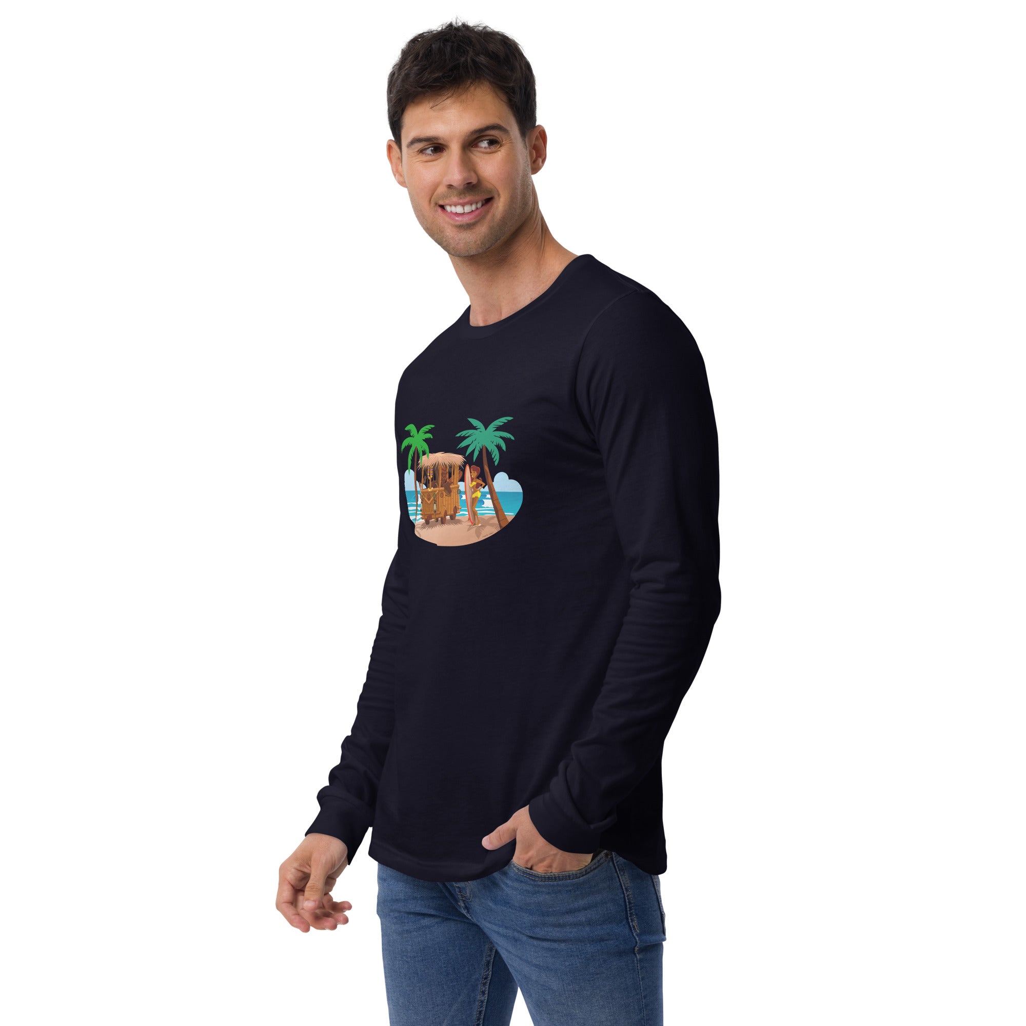 Unisex Long Sleeve Tee Tiki Kombi