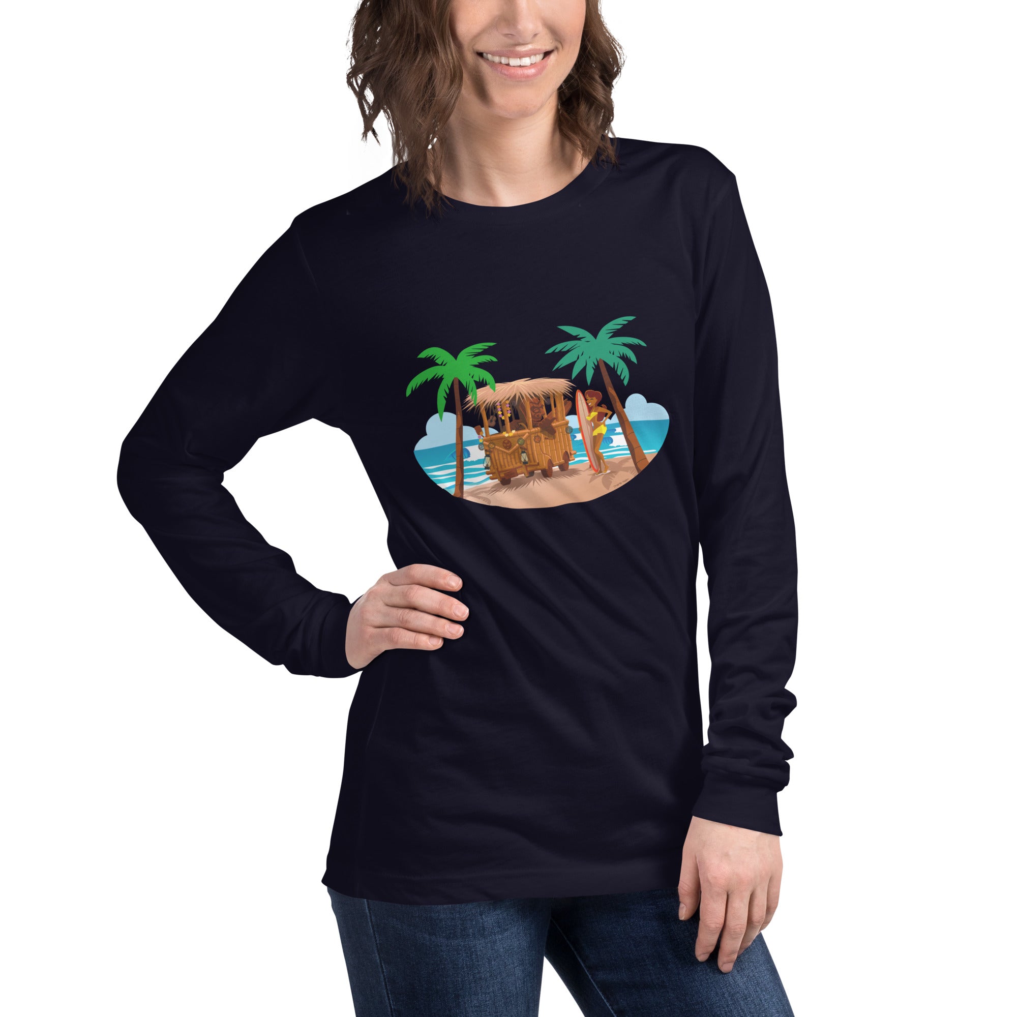 Unisex Long Sleeve Tee Tiki Kombi