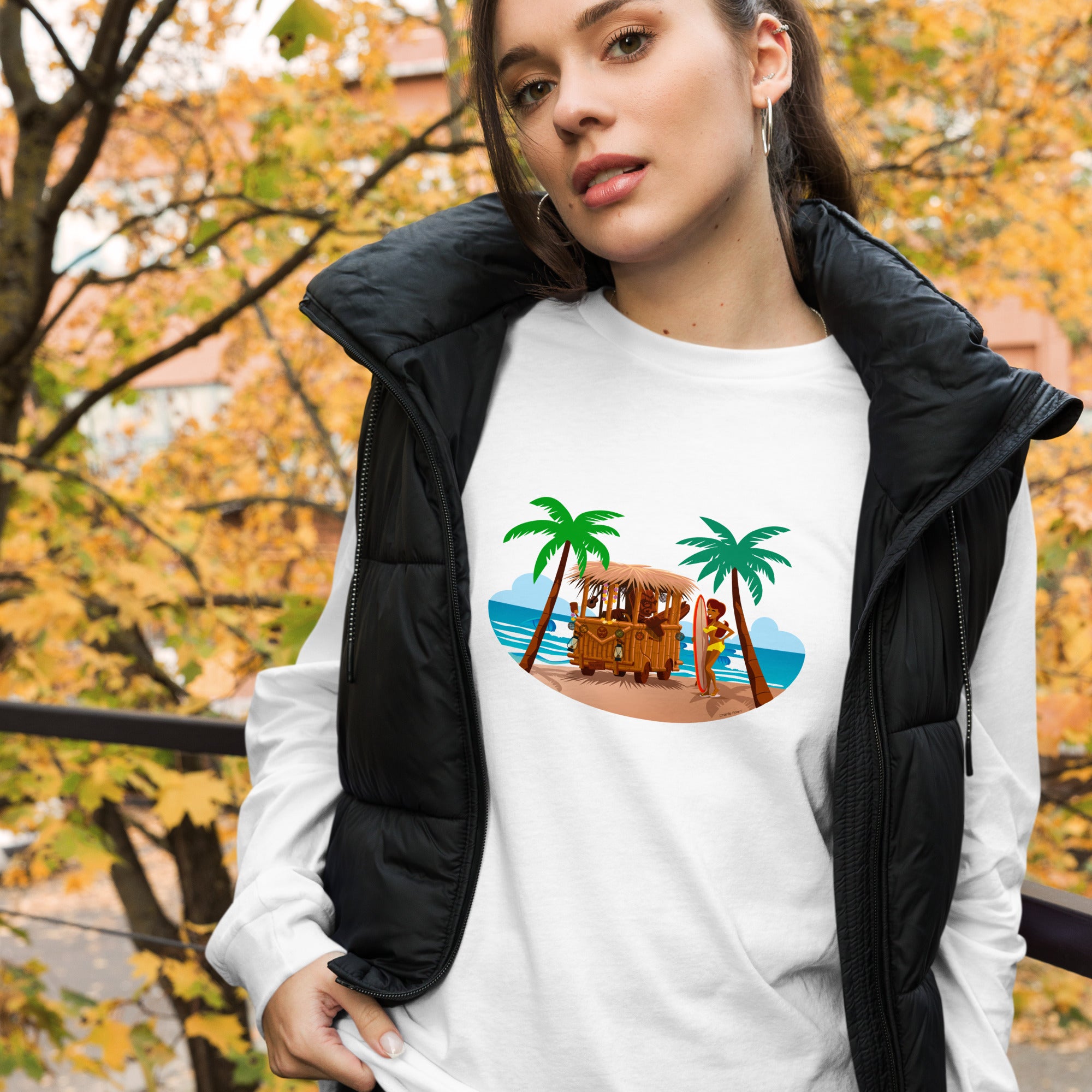 Unisex Long Sleeve Tee Tiki Kombi