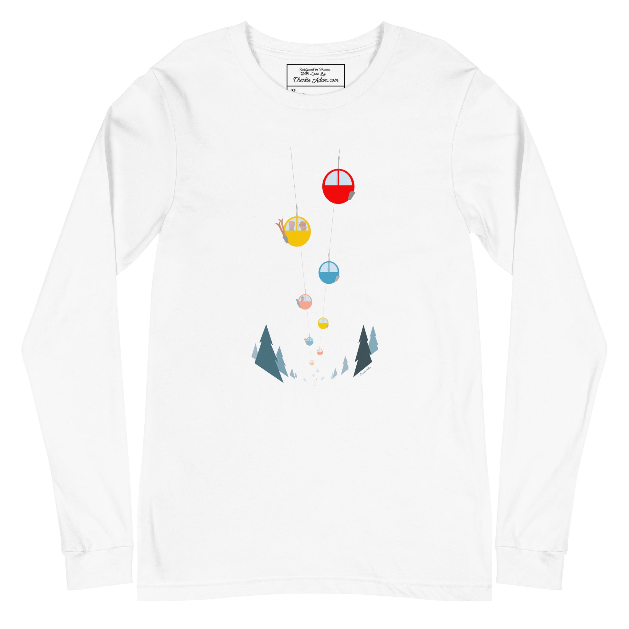 Unisex Long Sleeve Tee Gondolas in the mist