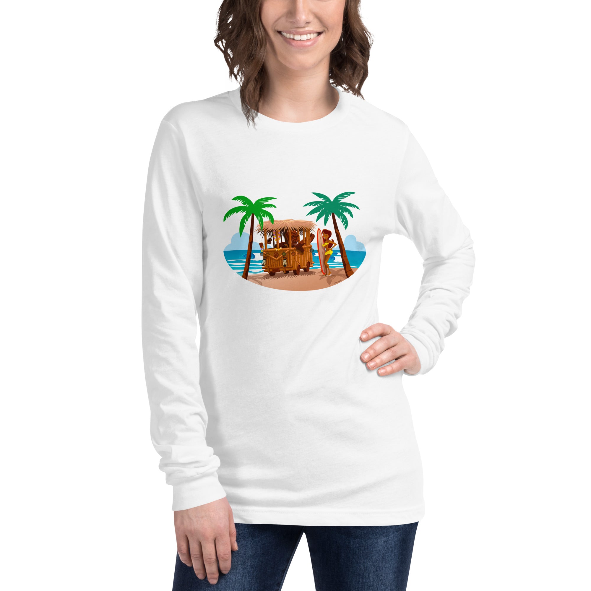 Unisex Long Sleeve Tee Tiki Kombi