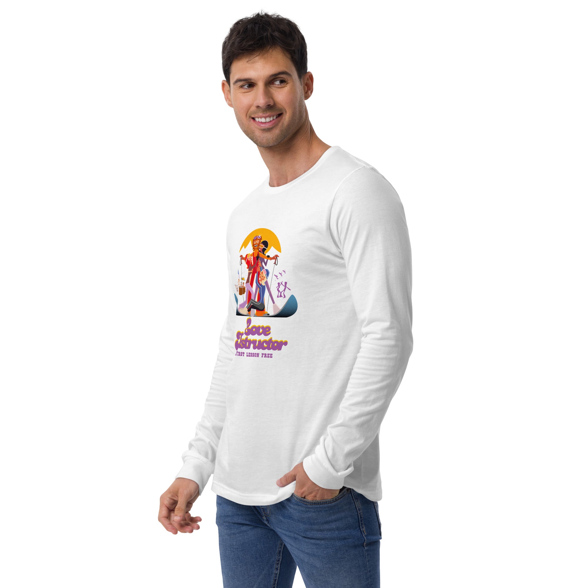 Unisex Long Sleeve Shirt Love instructor First lesson free