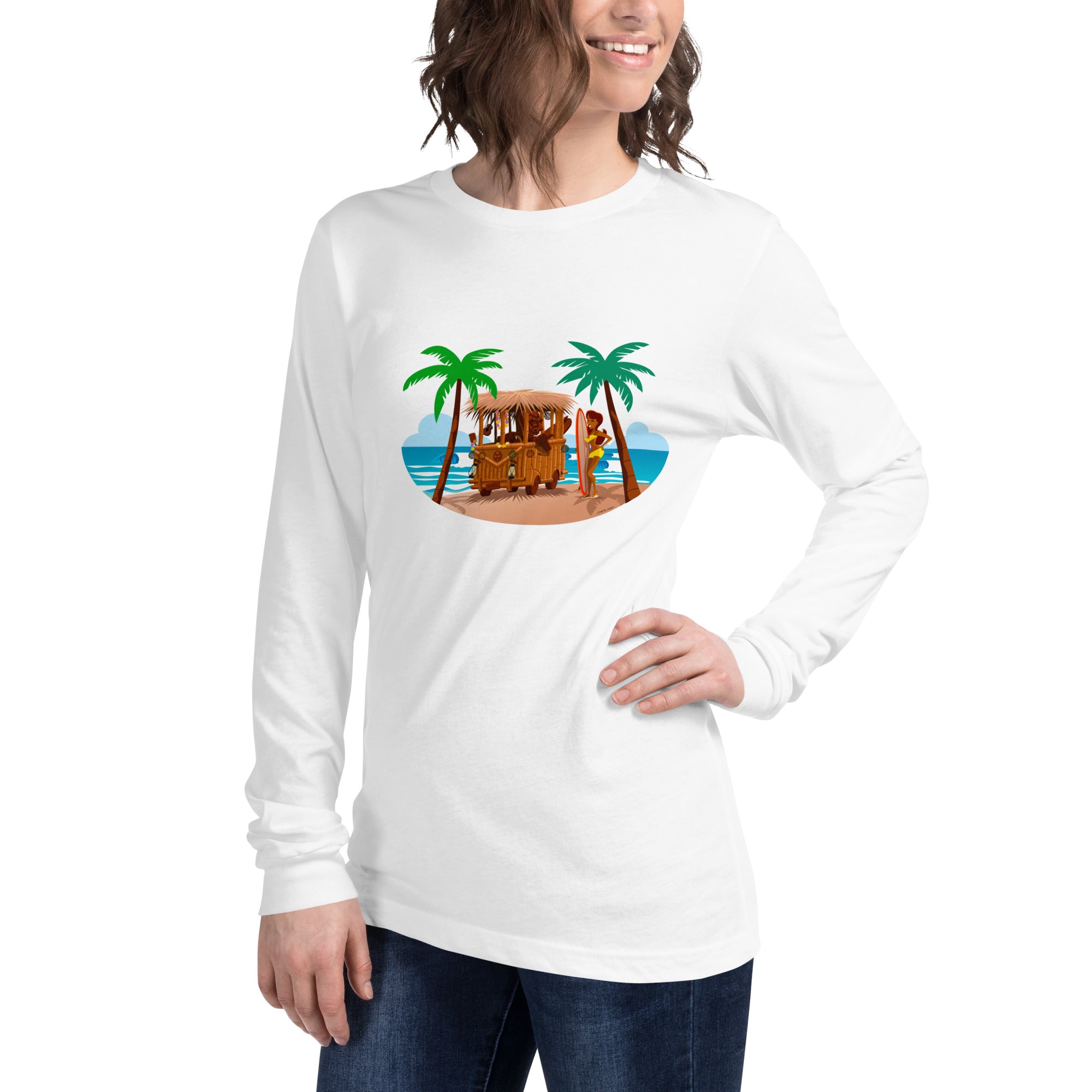 Unisex Long Sleeve Tee Tiki Kombi