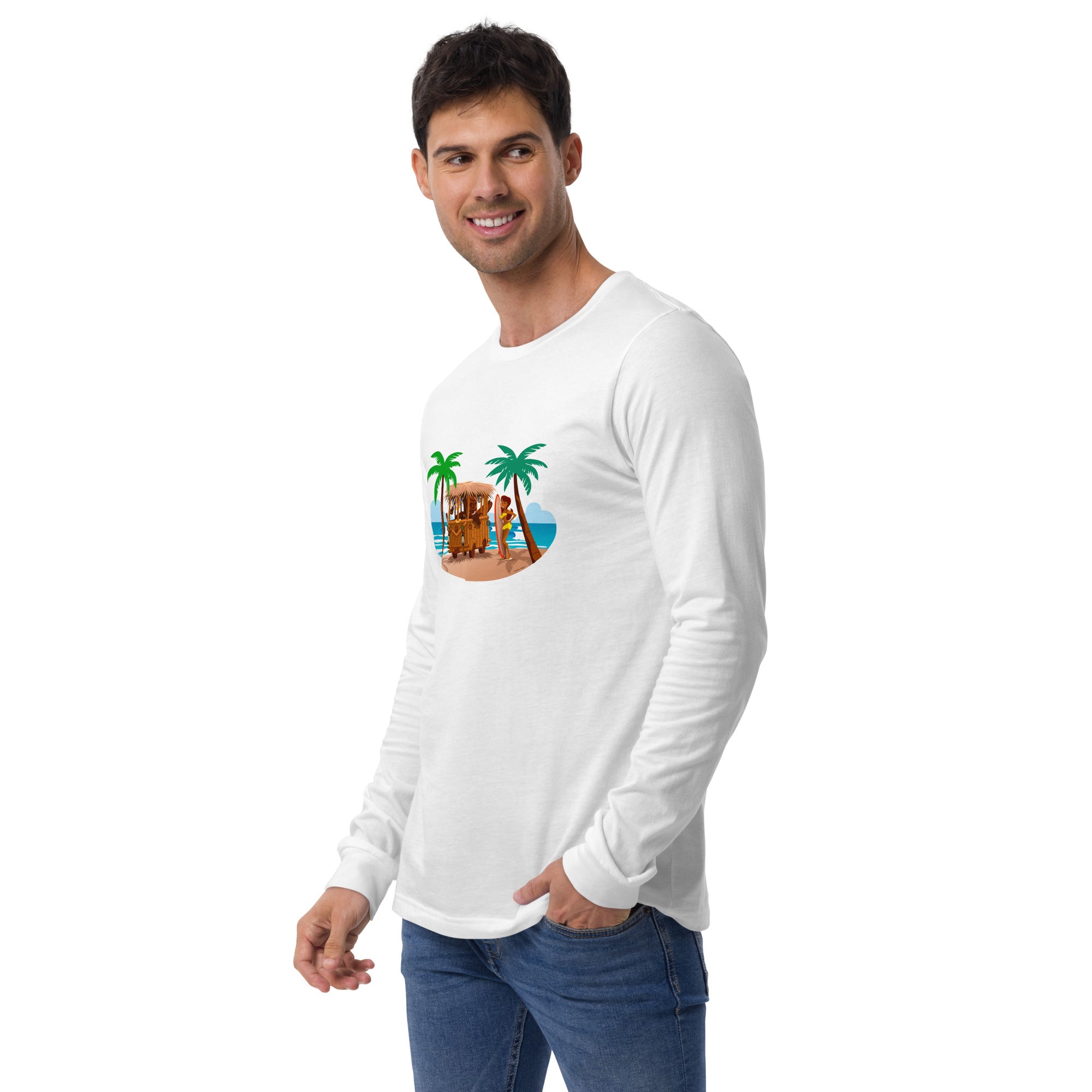 Unisex Long Sleeve Tee Tiki Kombi