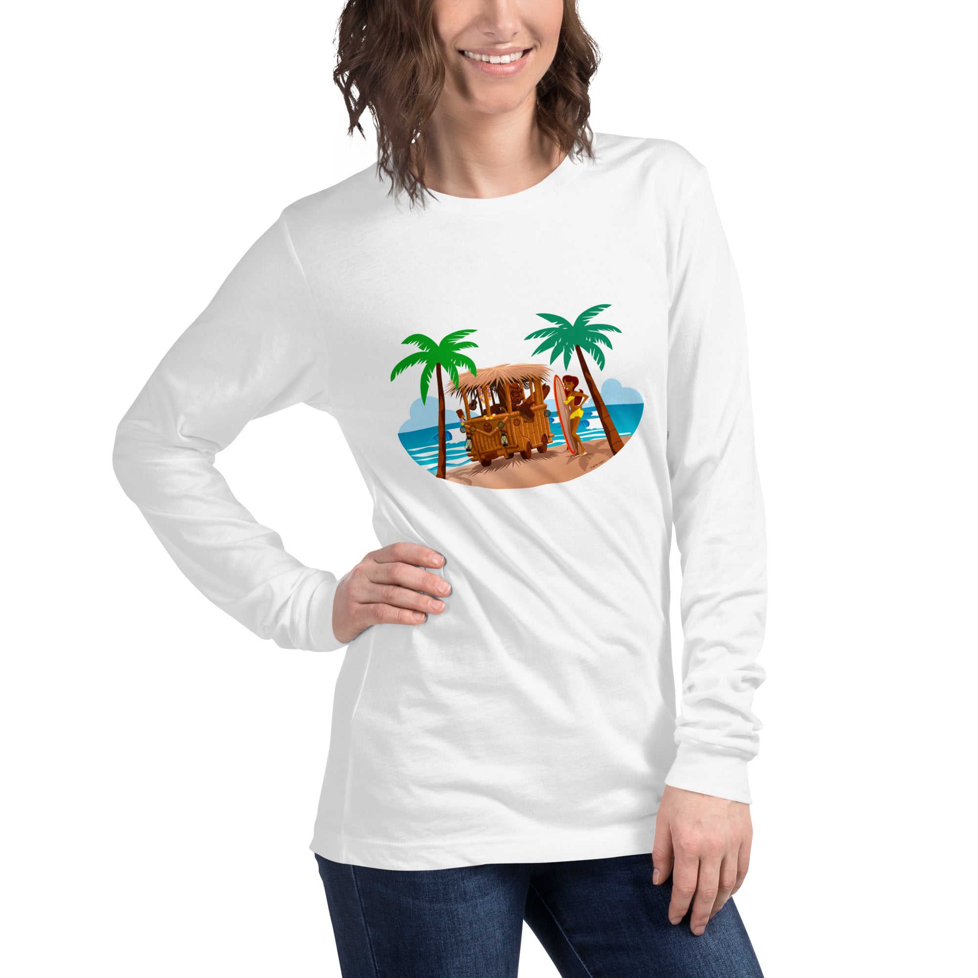 Unisex Long Sleeve Tee Tiki Kombi